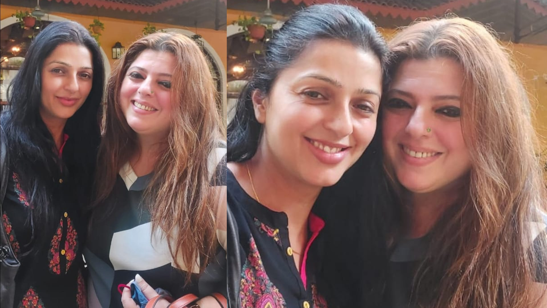 Friends forever – Delnaaz Irani and Bhumika Chawla 