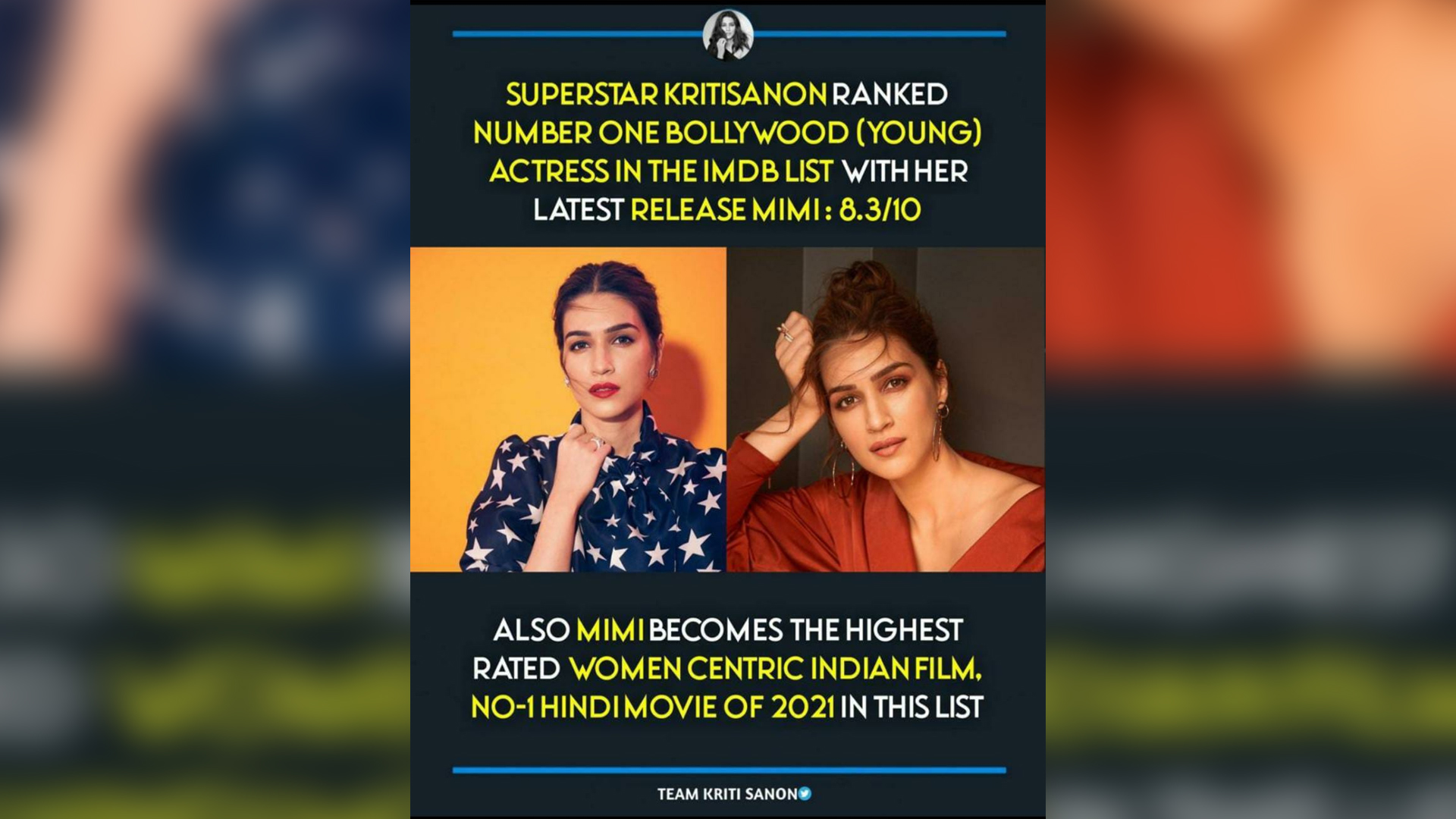 With 8.3 rating, Kriti Sanon’s ‘Mimi’ becomes highest rated women-centric Indian film on IMDb!