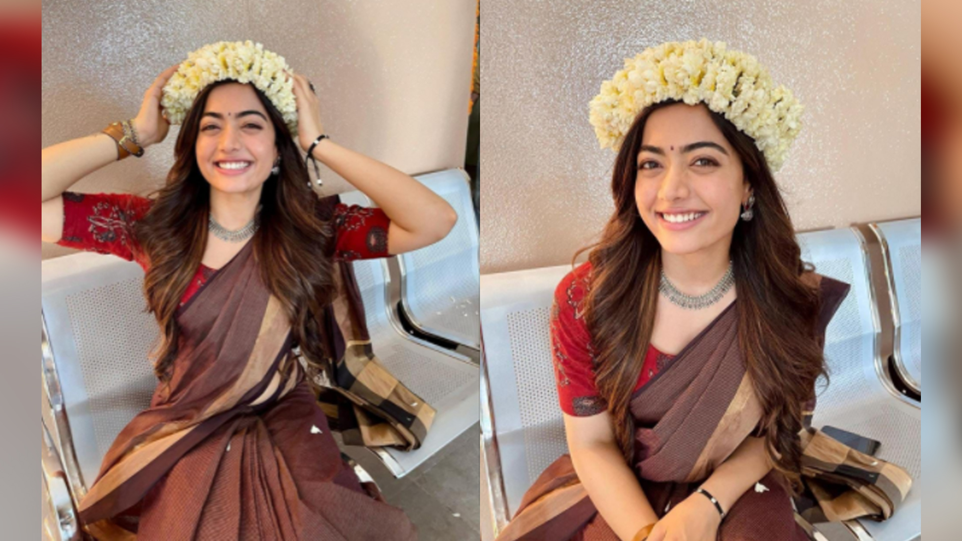 Rashmika Mandanna is a beauty like no other, strikes smiling poses in between shots!