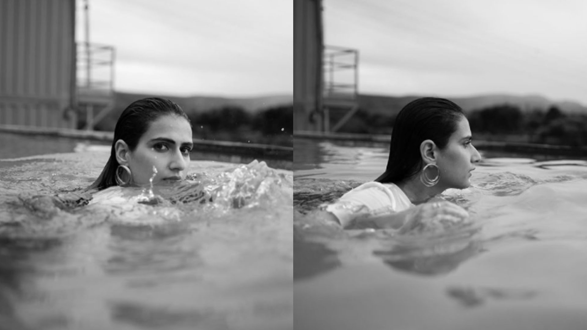 Water baby! Fatima Sana Shaikh is a vision to behold in this monochrome photoshoot!