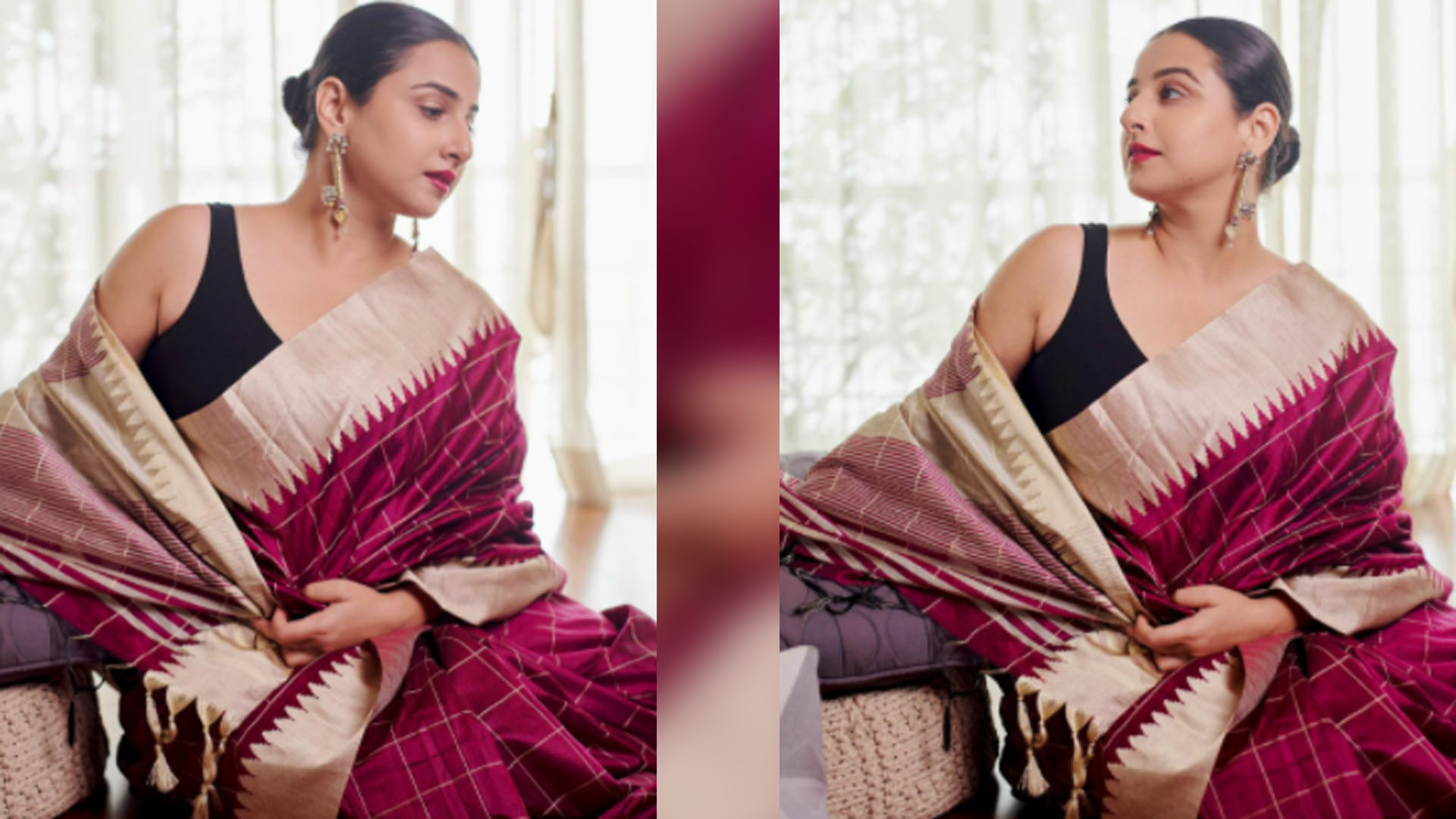 Vidya Balan pays a tribute to the passion of devotion of local artists on Handloom Day