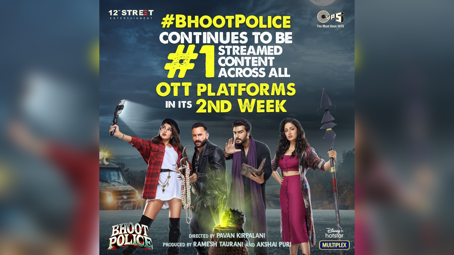 Week 2 : Bhoot Police, the most-watched Hindi movie this season on OTT!