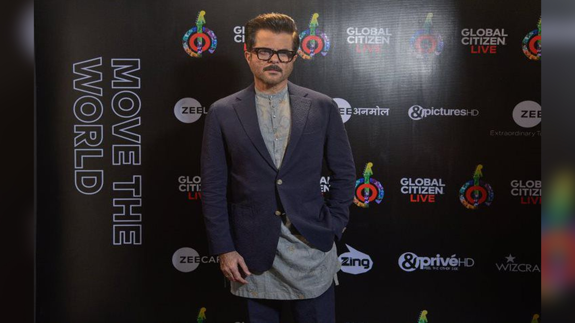 Anil Kapoor at the red carpet of the Iconic Gateway Of India to host the Global Citizen LIVE for Mumbai, India