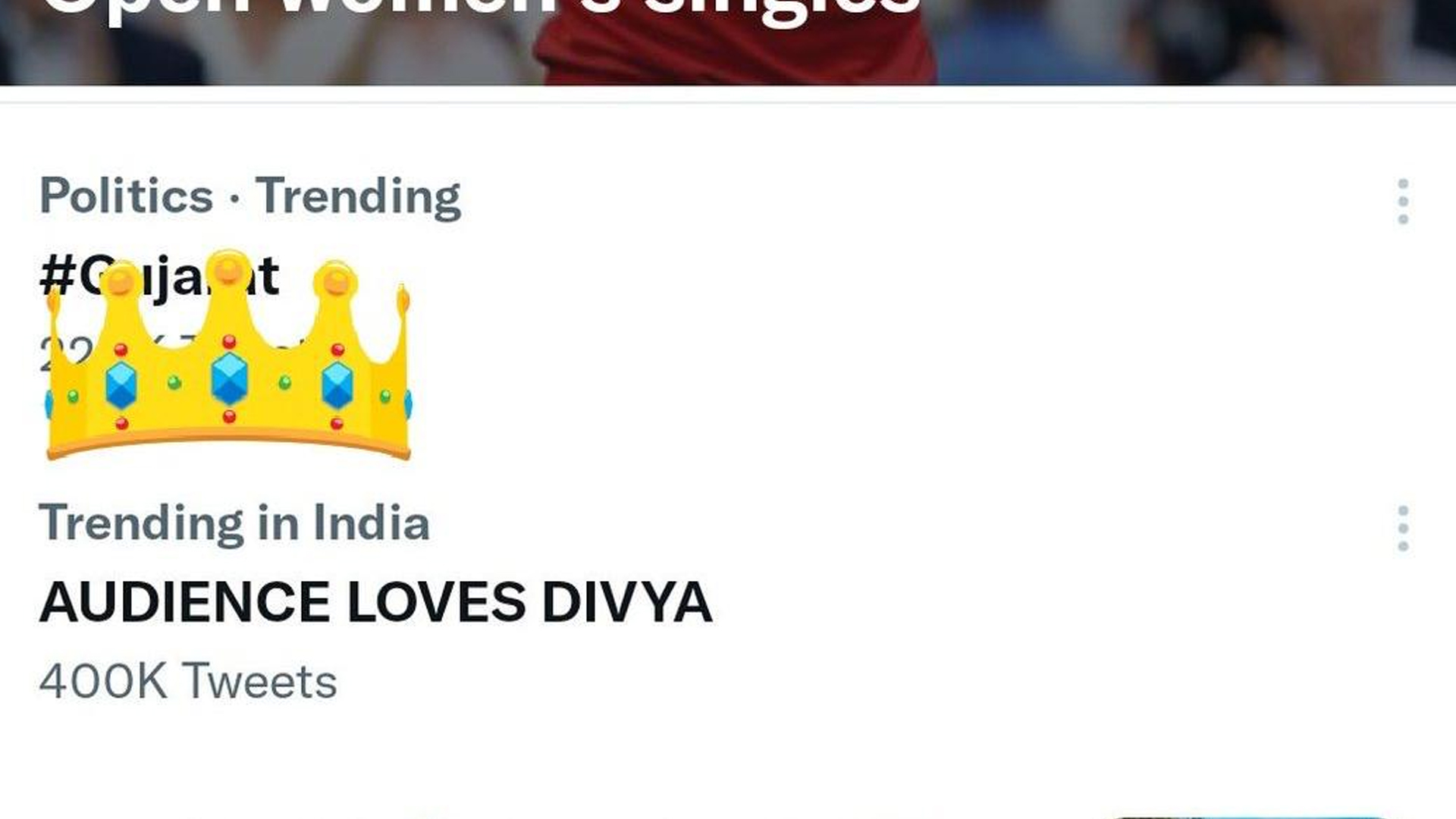 Divya Agarwal’s fans make it big ! #AudiencelovesDivya trends on twitter for more than a day with more than 400k tweets.