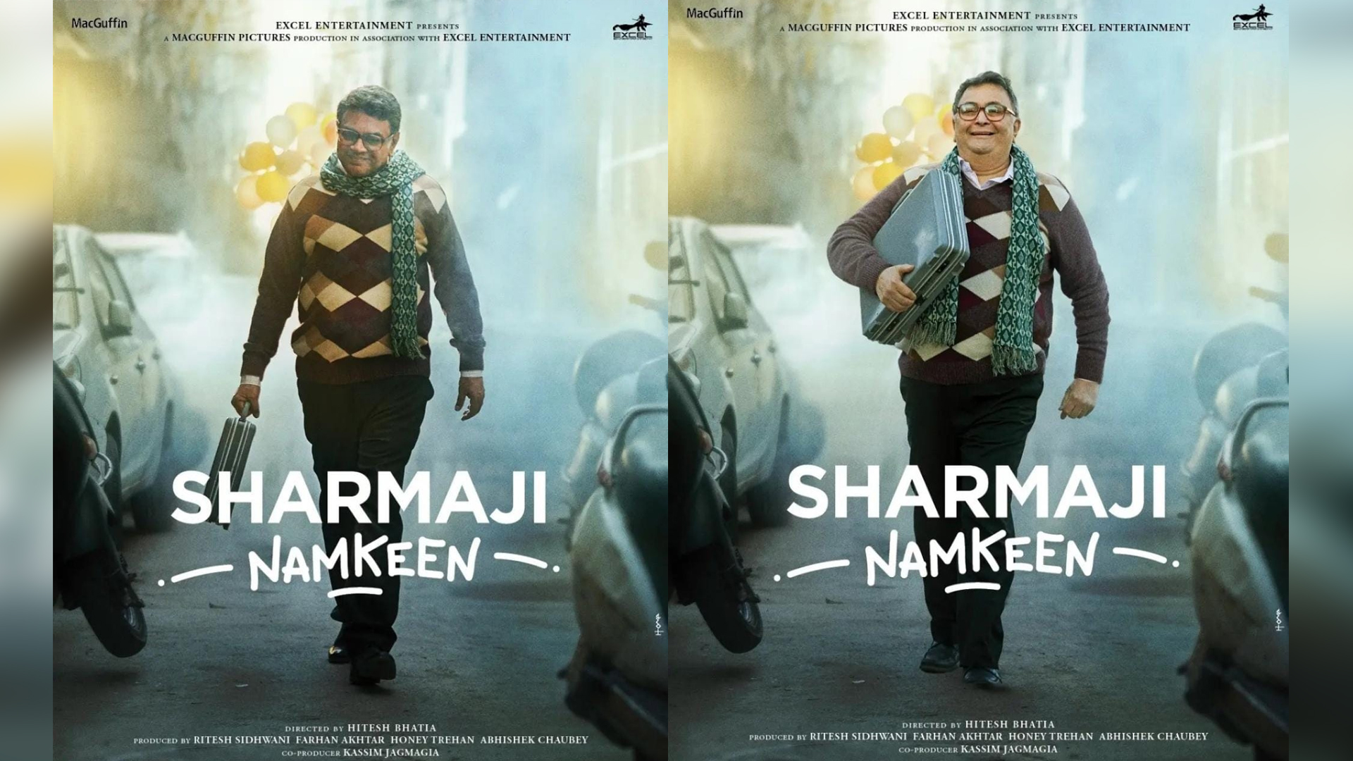 Excel Entertainment unveils the first look of a very special film, Sharmaji Namkeen