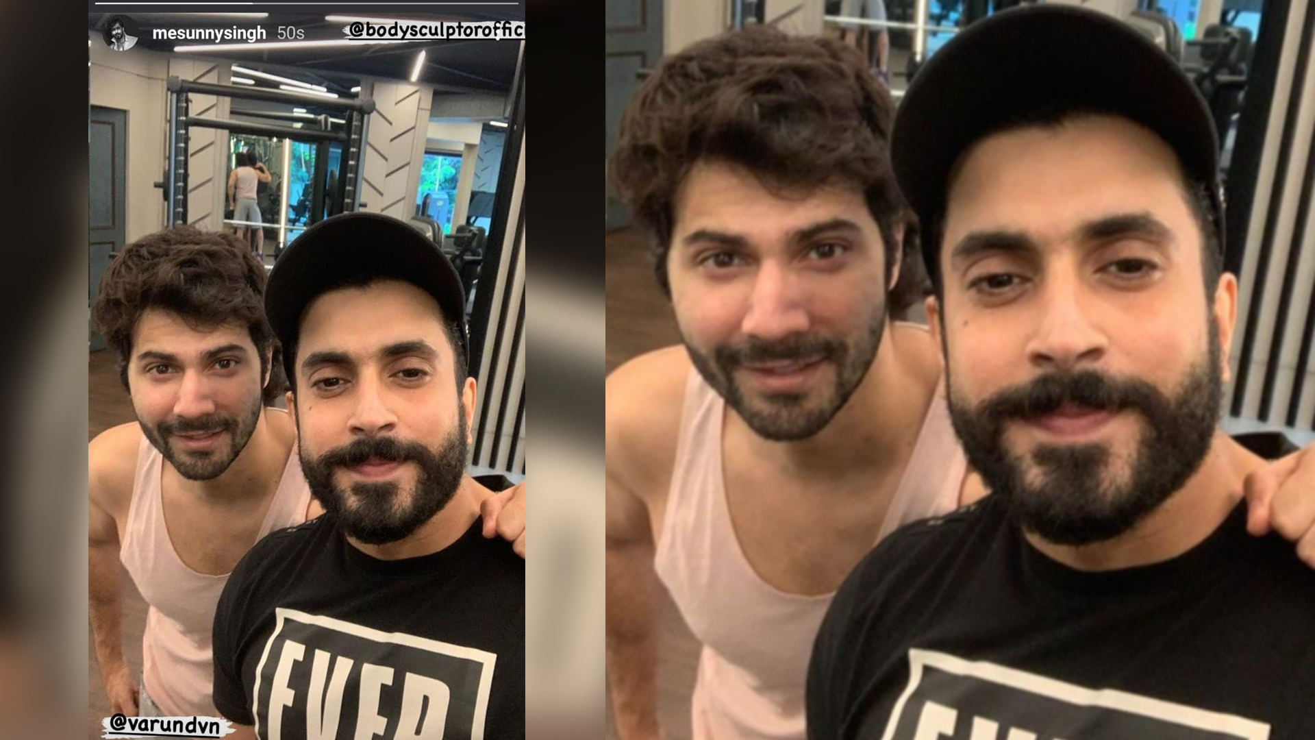 Sunny Singh hits the gym, shares picture with Varun Dhawan