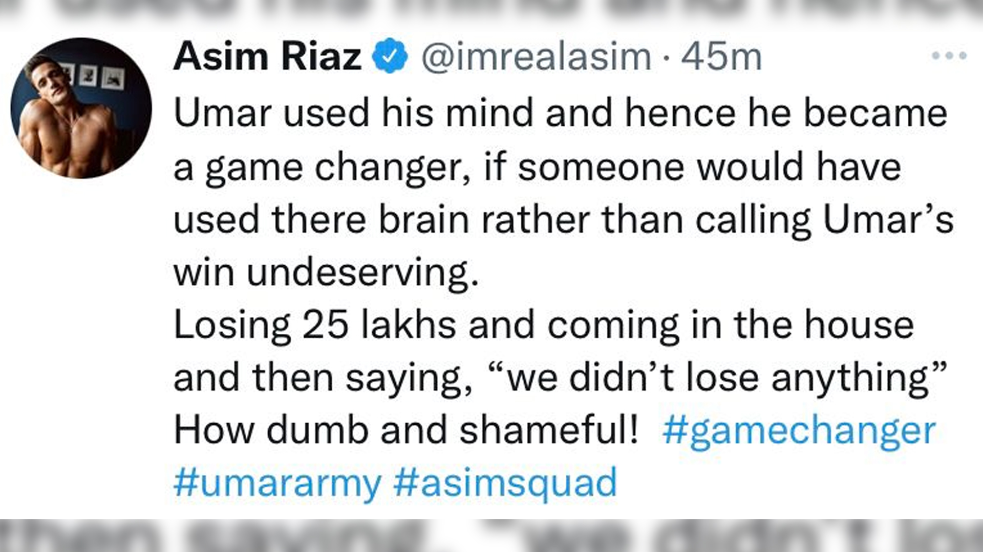 Netizens slam Simba Nagpal on claiming Umar Riaz’s victory undeserving, while Karan Kundra, Pratik Sehjpal, Nishant Bhatt and others laud him for his performance.