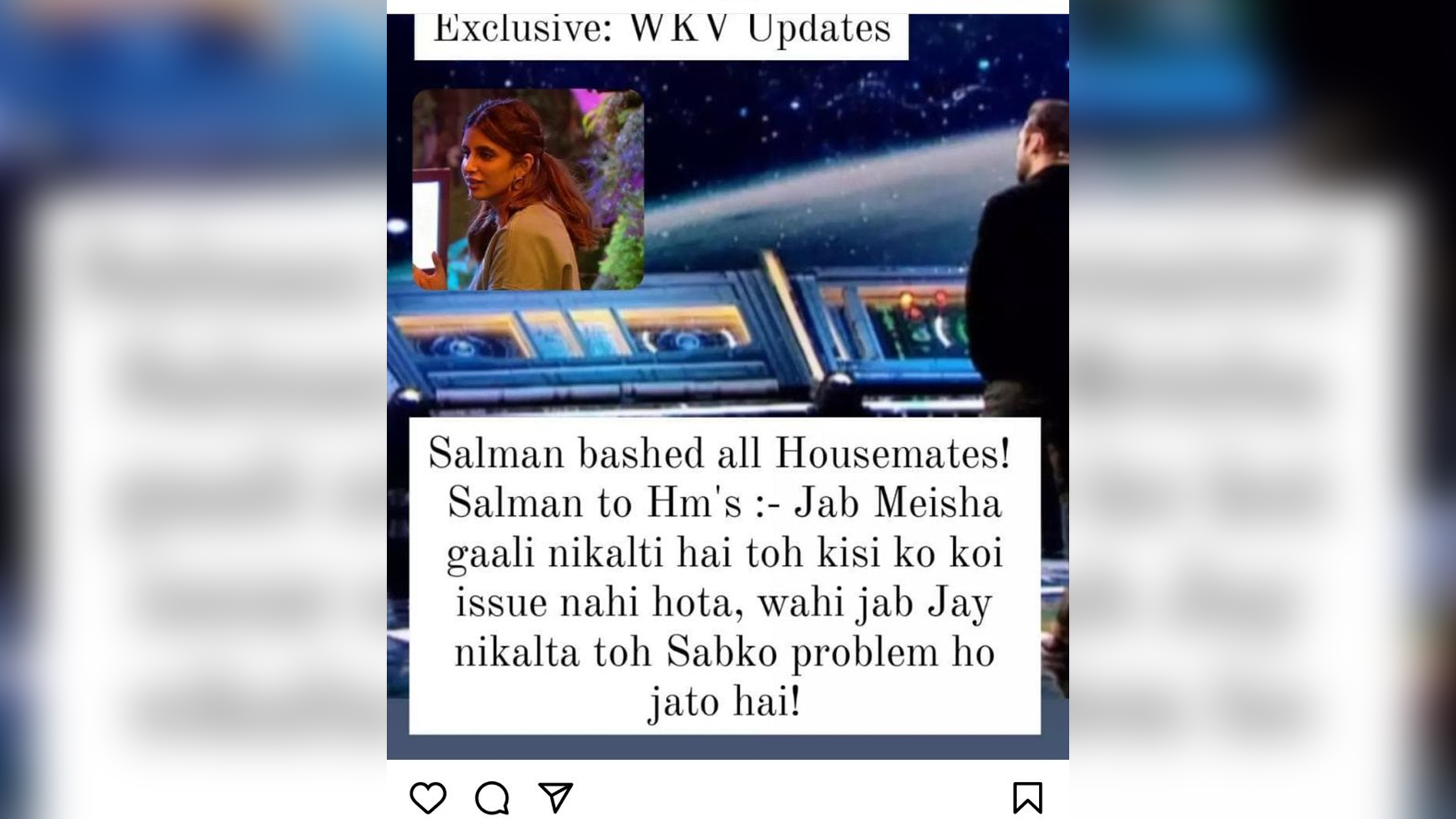 Salman Khan says why is it that only Jay is targeted for language and not Meisha and others!