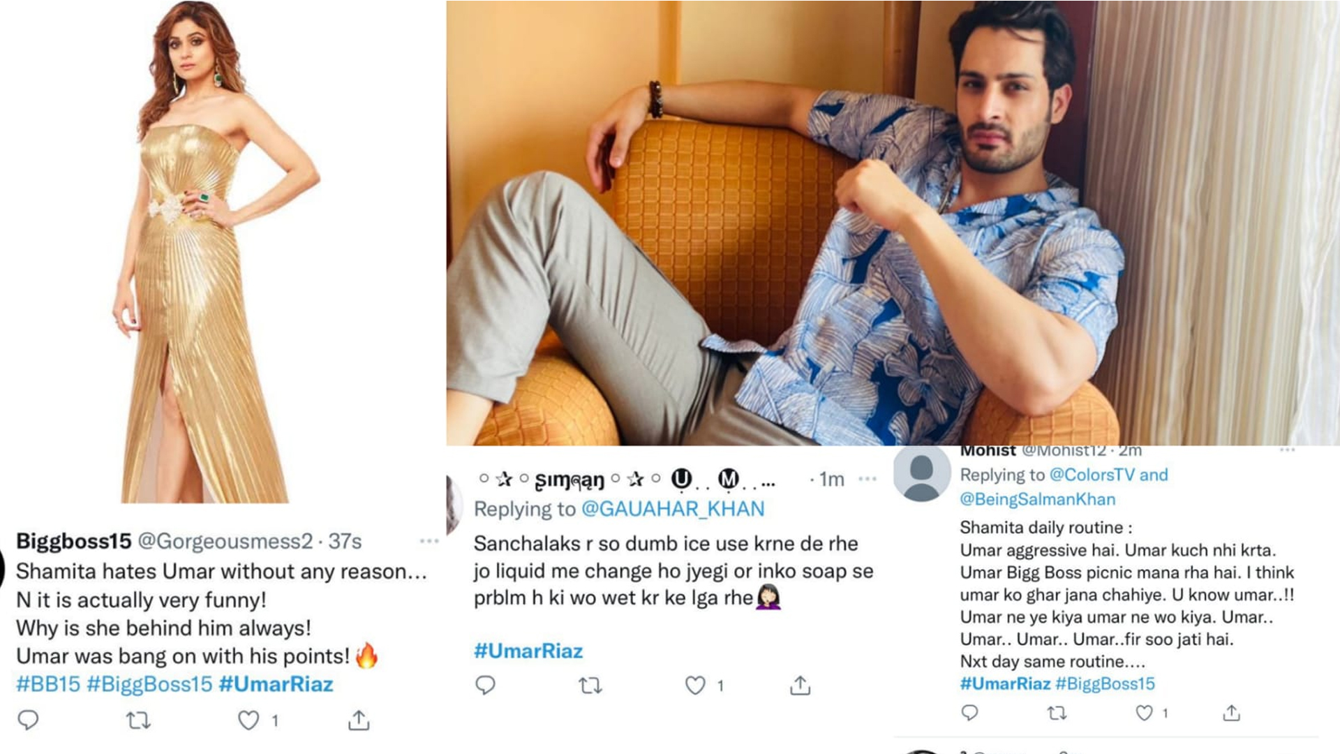 Twiterrati slams Shamita Shetty yet again for being biased towards Umar Riaz, claims her to be insecure