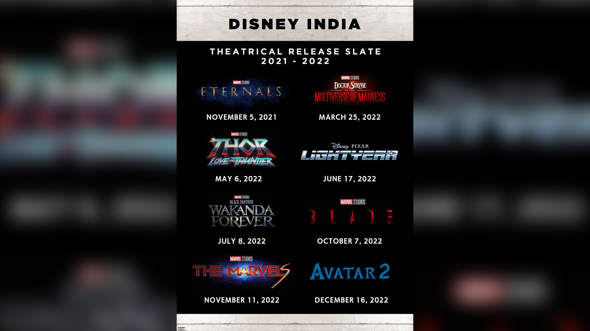 Disney India announces an exciting slate for 2021-2022, kickstarting with Big Ticket Diwali Entertainer, Marvel Studios’ ‘Eternals’!