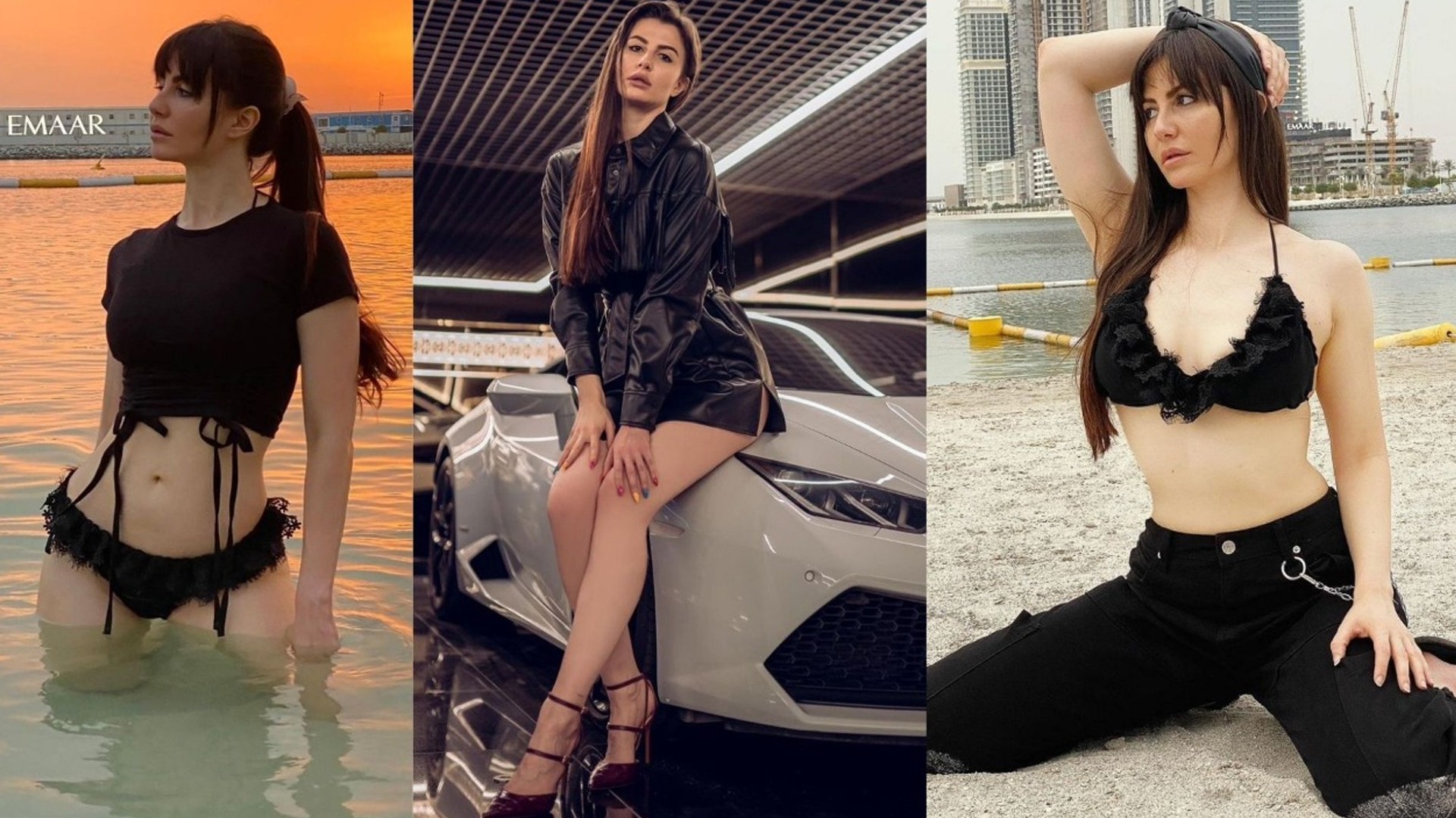 Check-Out, 5 Black outfits of Actress Giorgia Andriani that will make you go flutter behind her hotness.