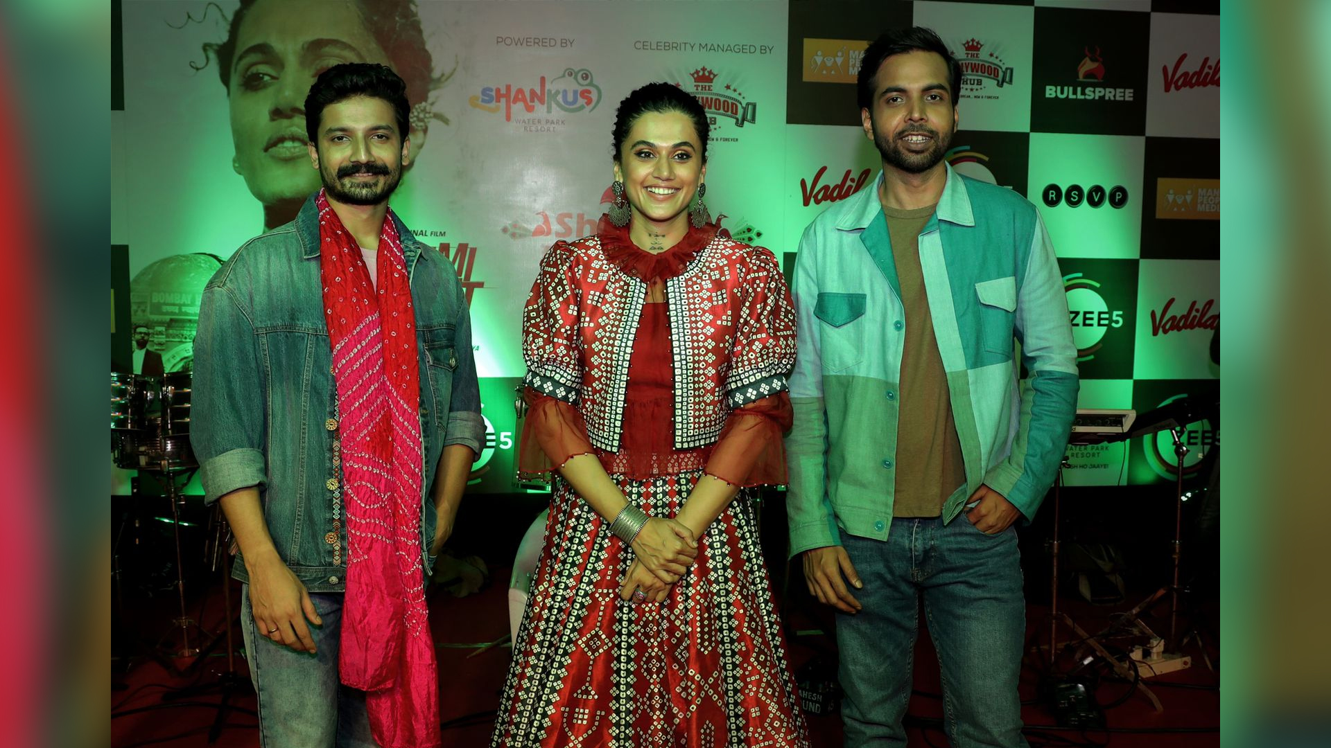 Taapsee Pannu, Priyanshu Painyuli and Abhishek Banerjee promote ZEE5 Original ‘Rashmi Rocket’ in Ahmedabad