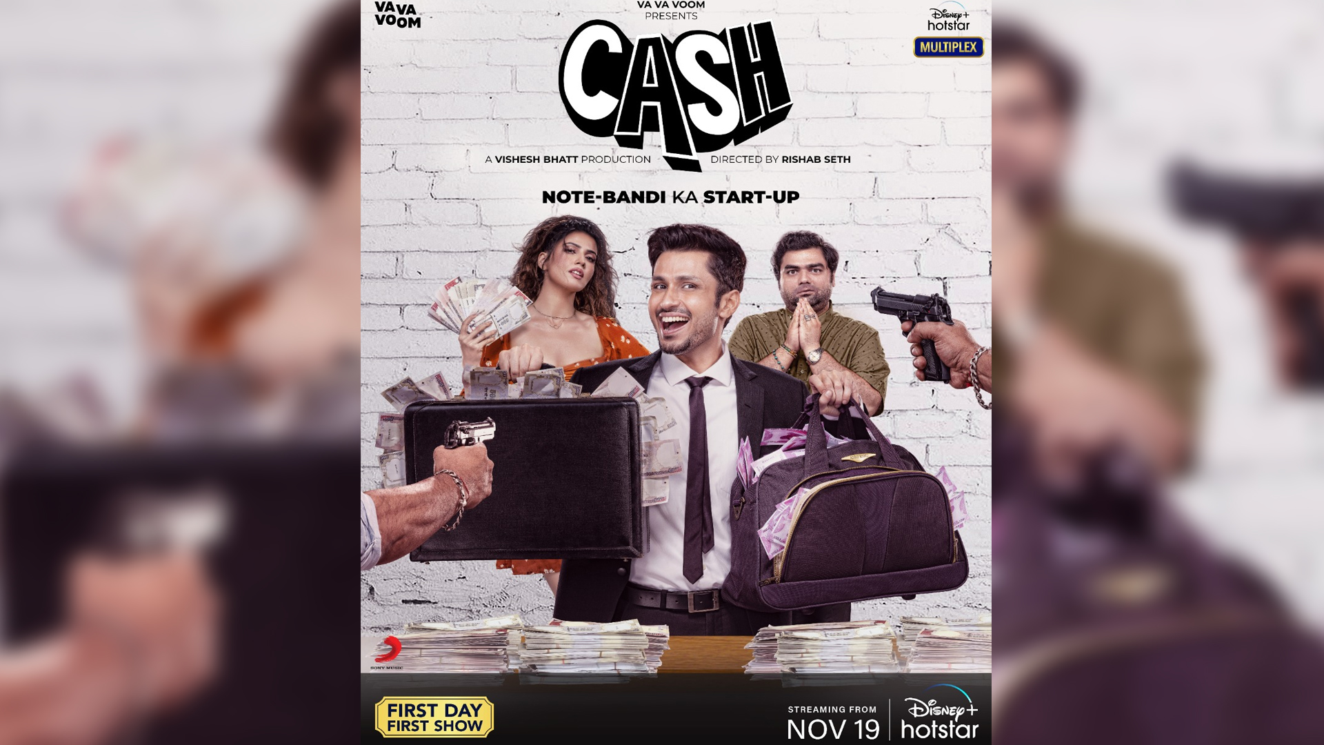 We are happy to announce that Disney+ Hotstar has released the trailer of upcoming Hindi Bollywood movie, Cash.