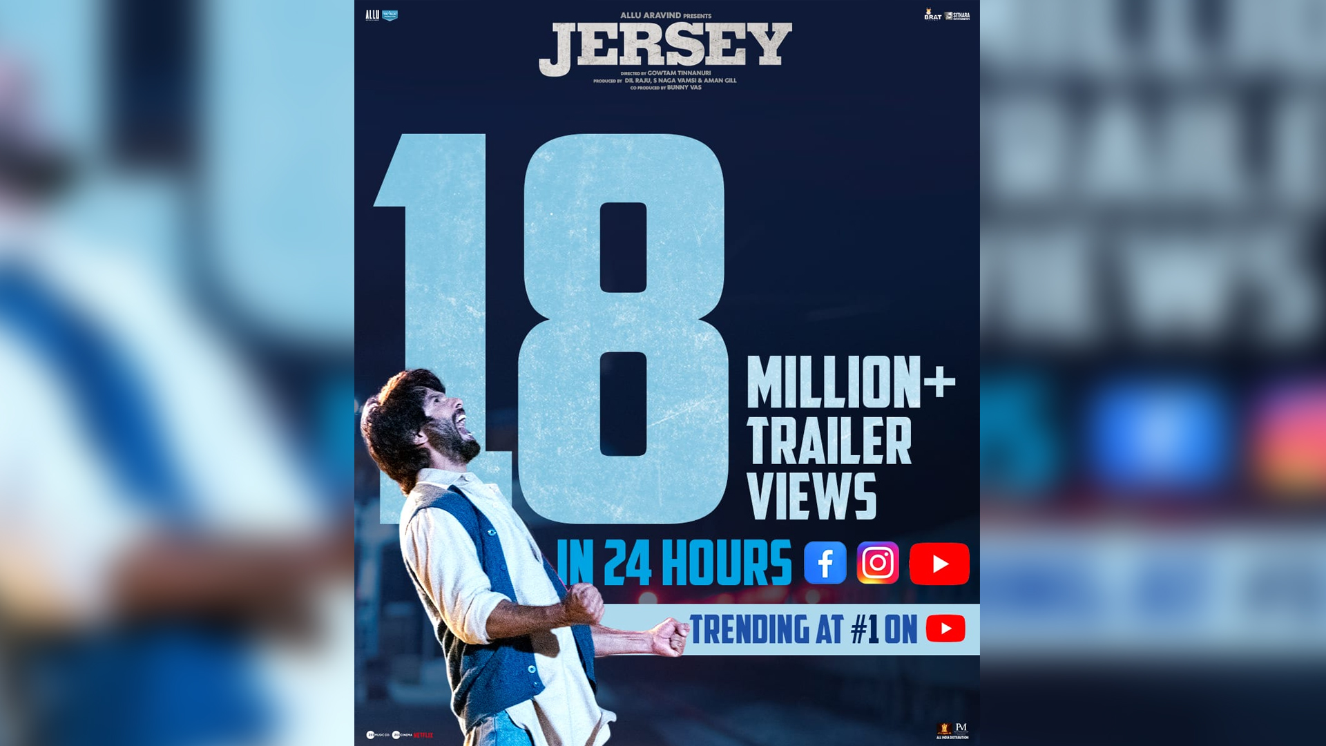 Shahid Kapoor hails Jersey as his best film yet; the trailer mints more than 18 million views in a day