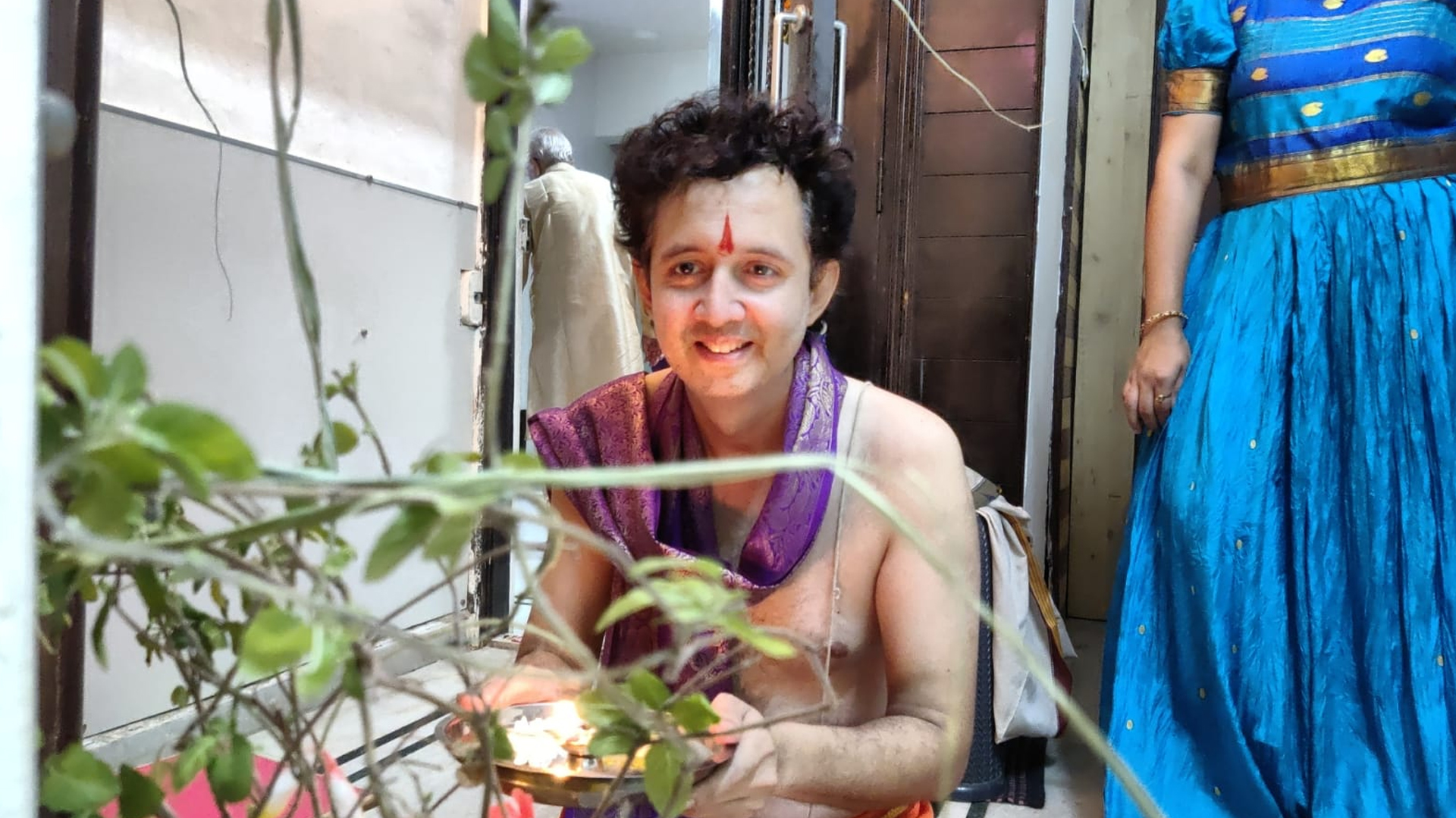 Sham Mashalkar celebrates Tulsi vivah, reminisces his childhood during the puja