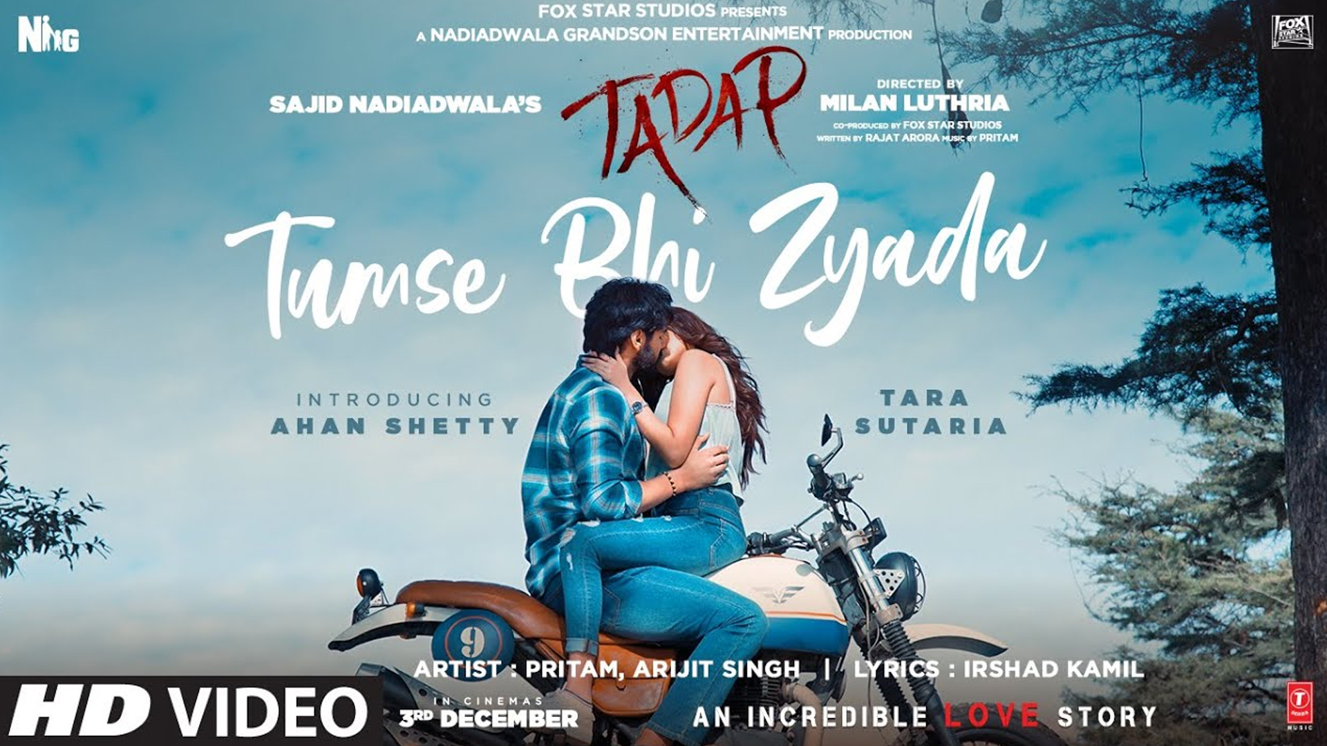 First song from Tadap, Tumse Bhi Zyada, is out now!