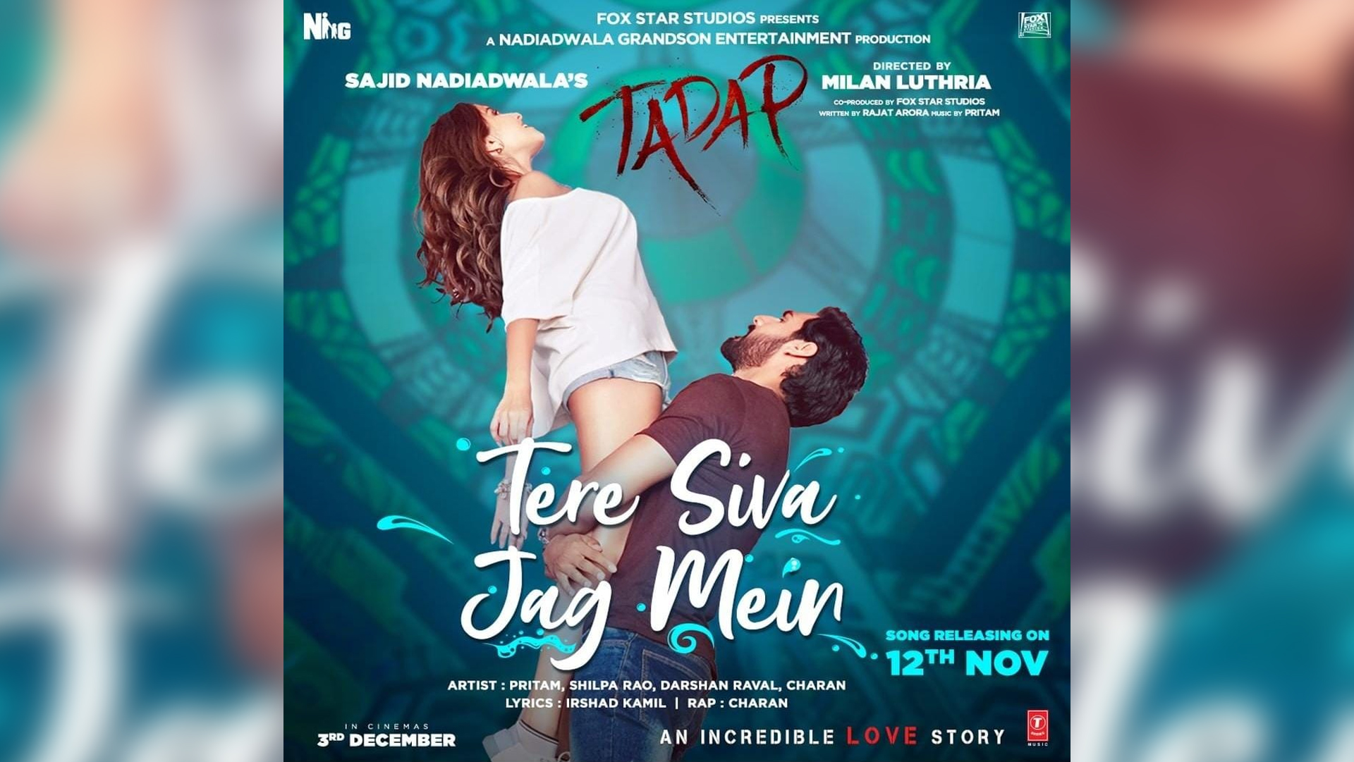 Party Anthem, Tere Siva Jag Mein from Tadap is out!