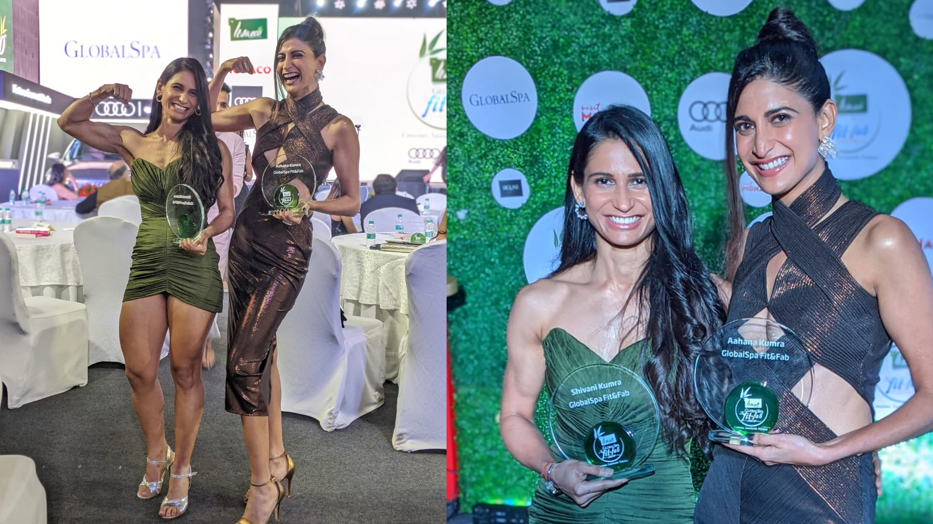 Aahana Kumra and sister Shivani Kumra get awarded for their fitness journey