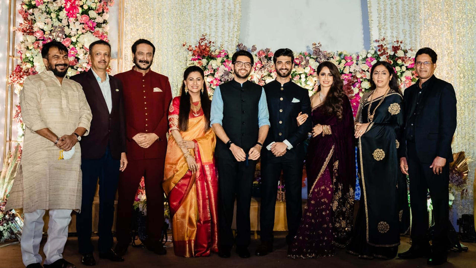 Milind Gunaji’s Son Abhishek Gunaji & Radha Patil’s Wedding Reception Was A Starry Affair In Mumbai