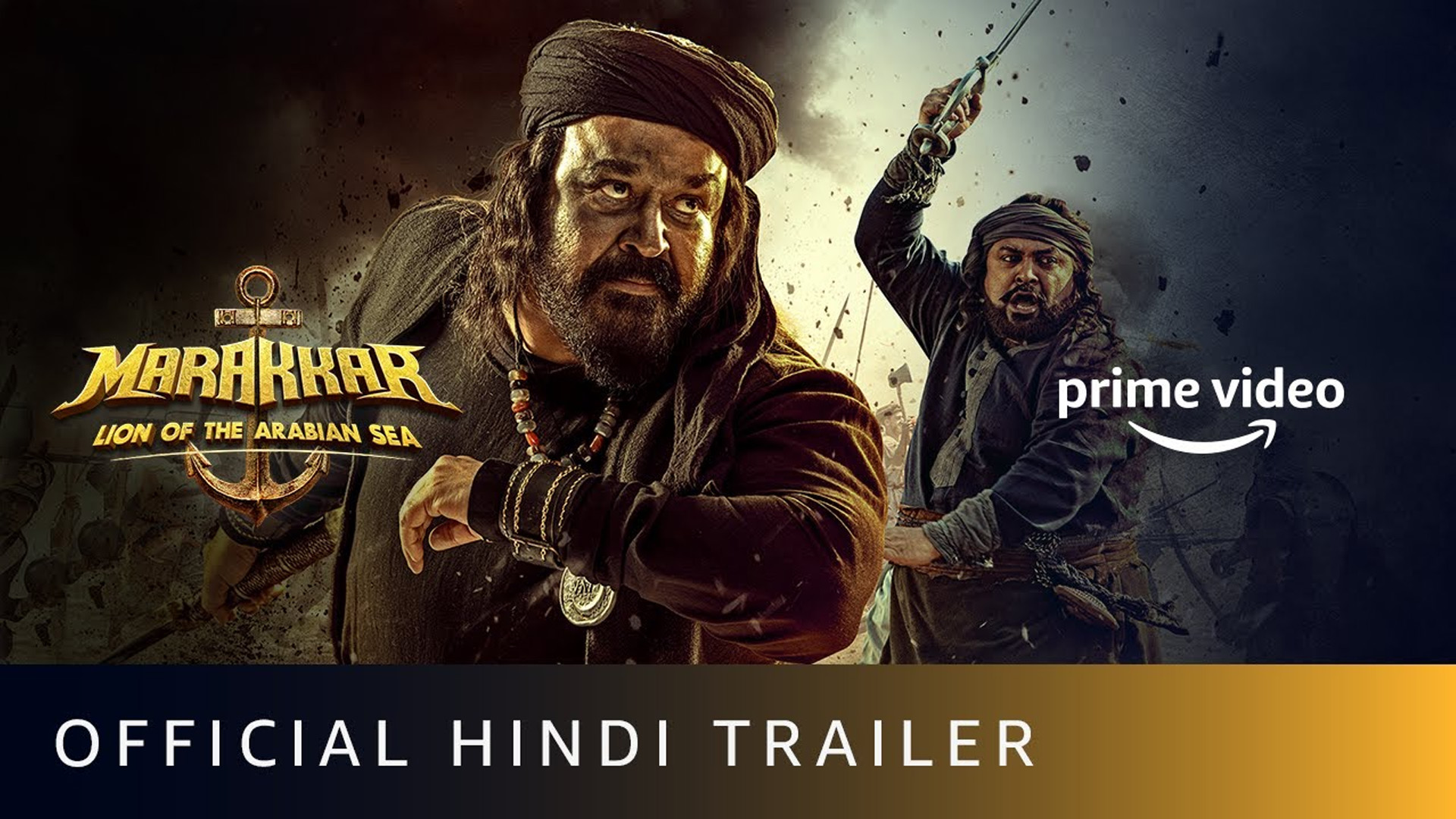 Prime Video Announces the Streaming  Premiere of Mohanlal-Starrer and National Award Winner, Marakkar: Lion of the Arabian Sea in India