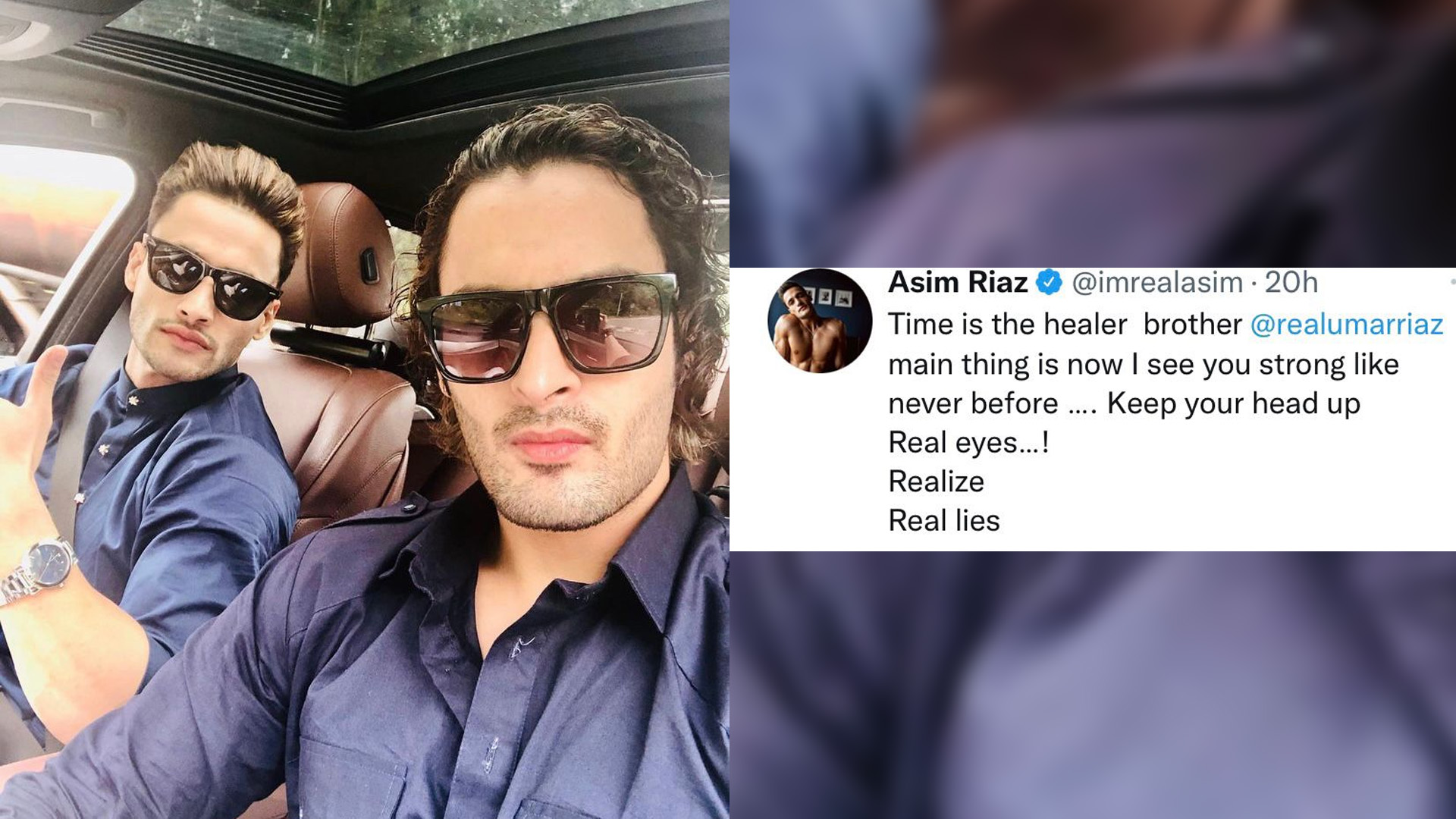 ”Time is the healer brother”, says Asim Riaz by sharing a motivational message for Umar Riaz who is currently in the Bigg Boss house