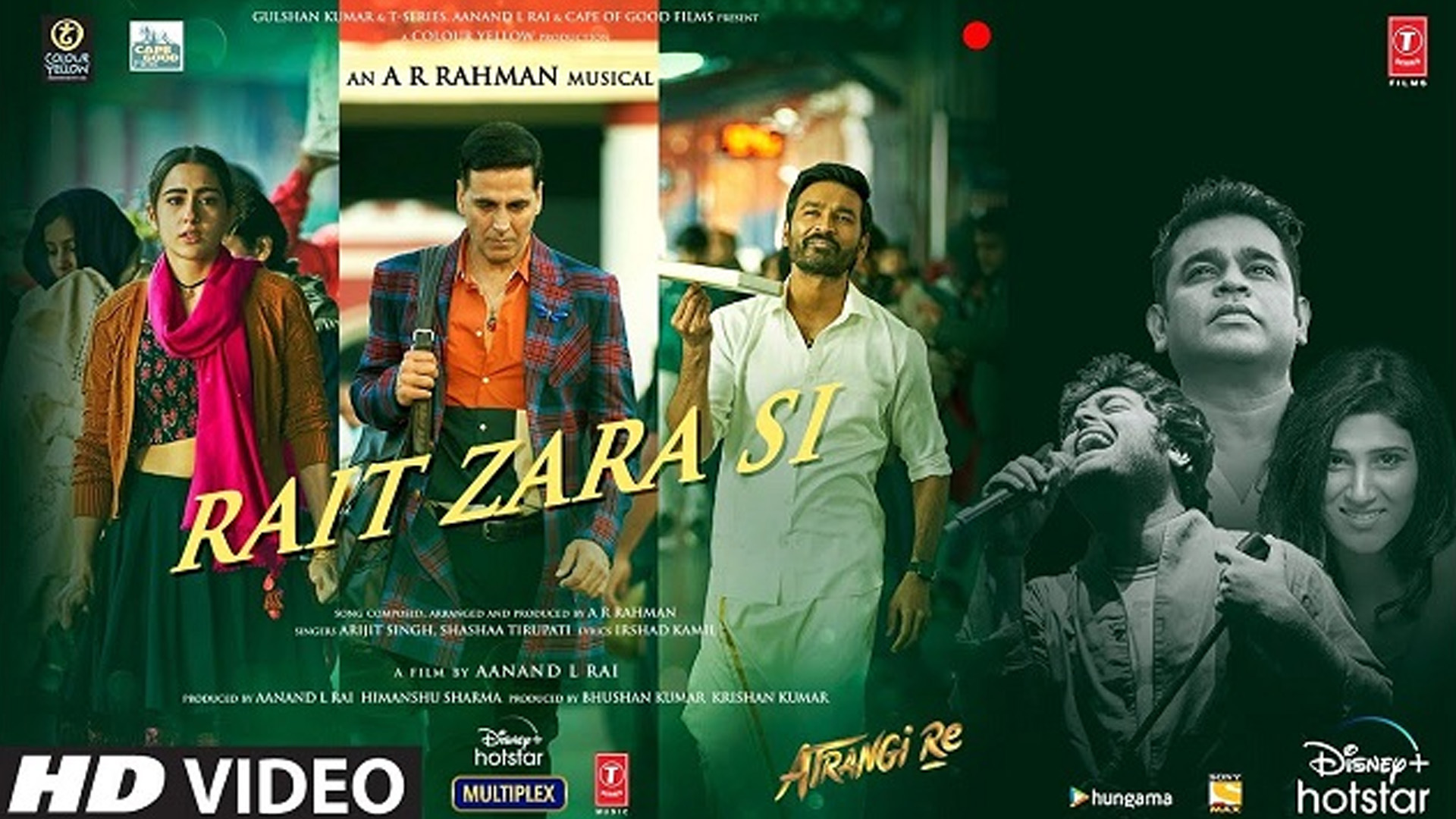 Love is in the air with A R Rahman’s Rait Zara Si for Atrangi Re; song out now!