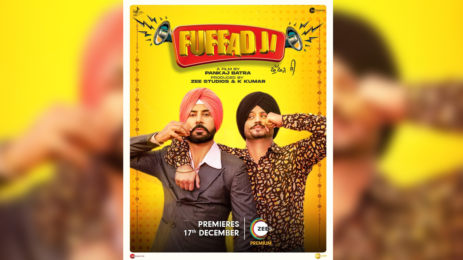 Binnu Dhillon and Gurnam Bhullar starrer ‘Fuffad Ji’ to stream on ZEE5 on 17th December