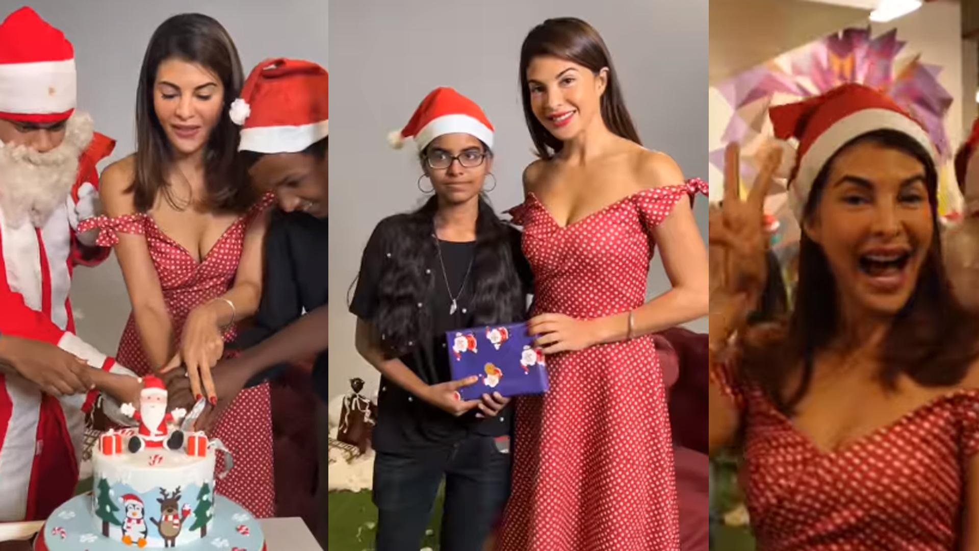 Jacqueline Fernandez spreads Christmas cheer with NGO and Children’s homes!