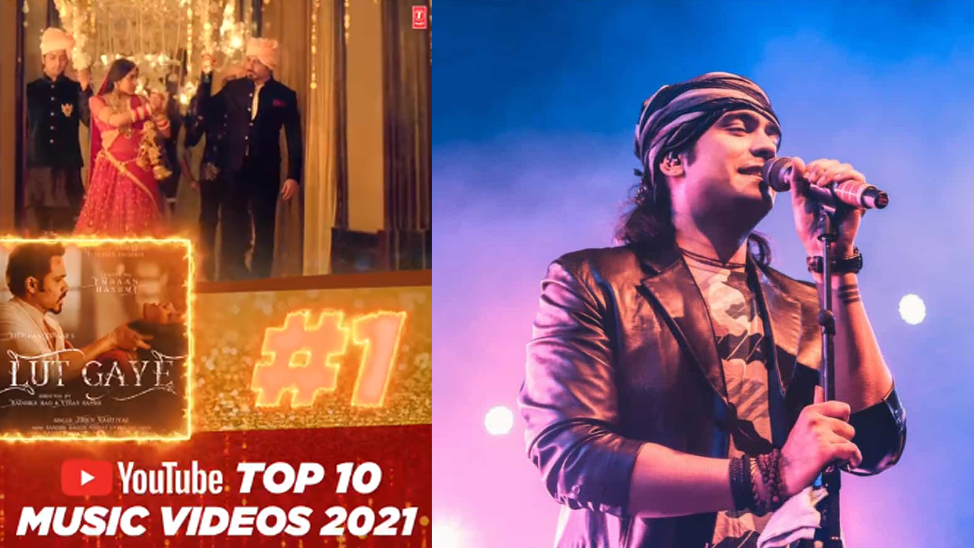 Bhushan Kumar’s Lut Gaye sung by Jubin Nautiyal featuring Emraan Hashmi is YouTube’s top music video of 2021!