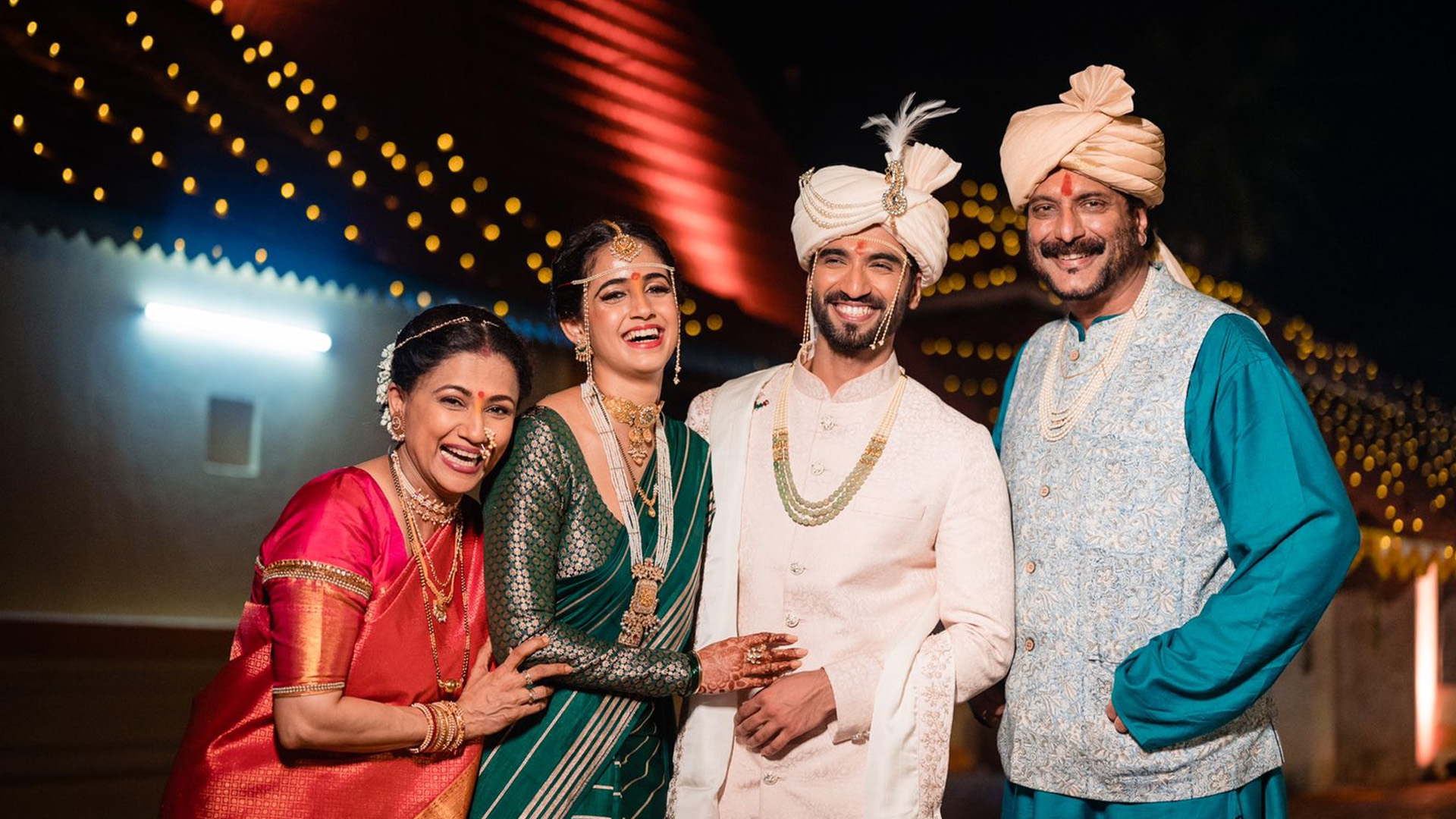 Milind Gunaji’s Son Abhishek Gunaji Ties The Knot With Radha Patil In A Private Ceremony Surrounded By The Scenic Beauty Of Malwan