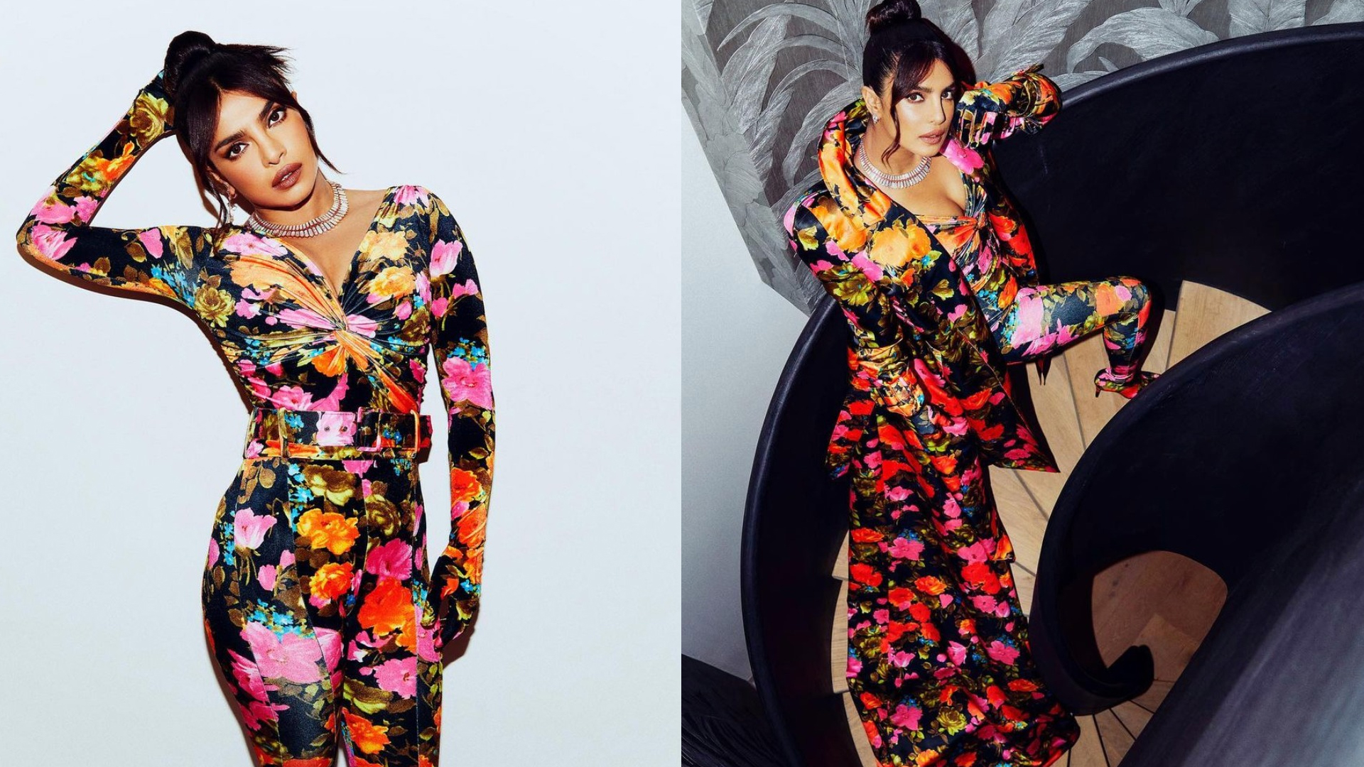 The power icon Priyanka Chopra Jonas opts for Richard Quinn floral suit for the British Council’s Fashion Awards