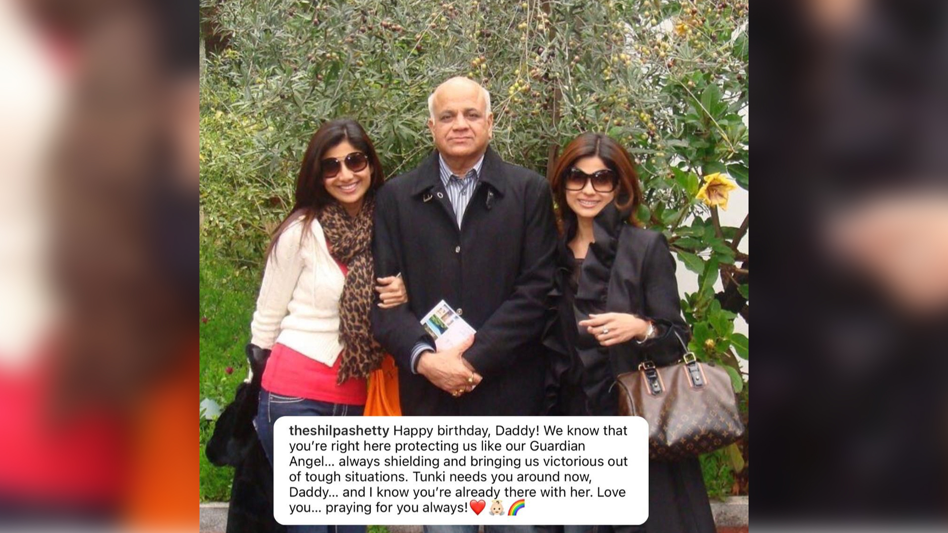 Shilpa Shetty shares a heartfelt note on her father’s birthday says, “Tunki needs you around now, Daddy… and I know you’re already there with her”