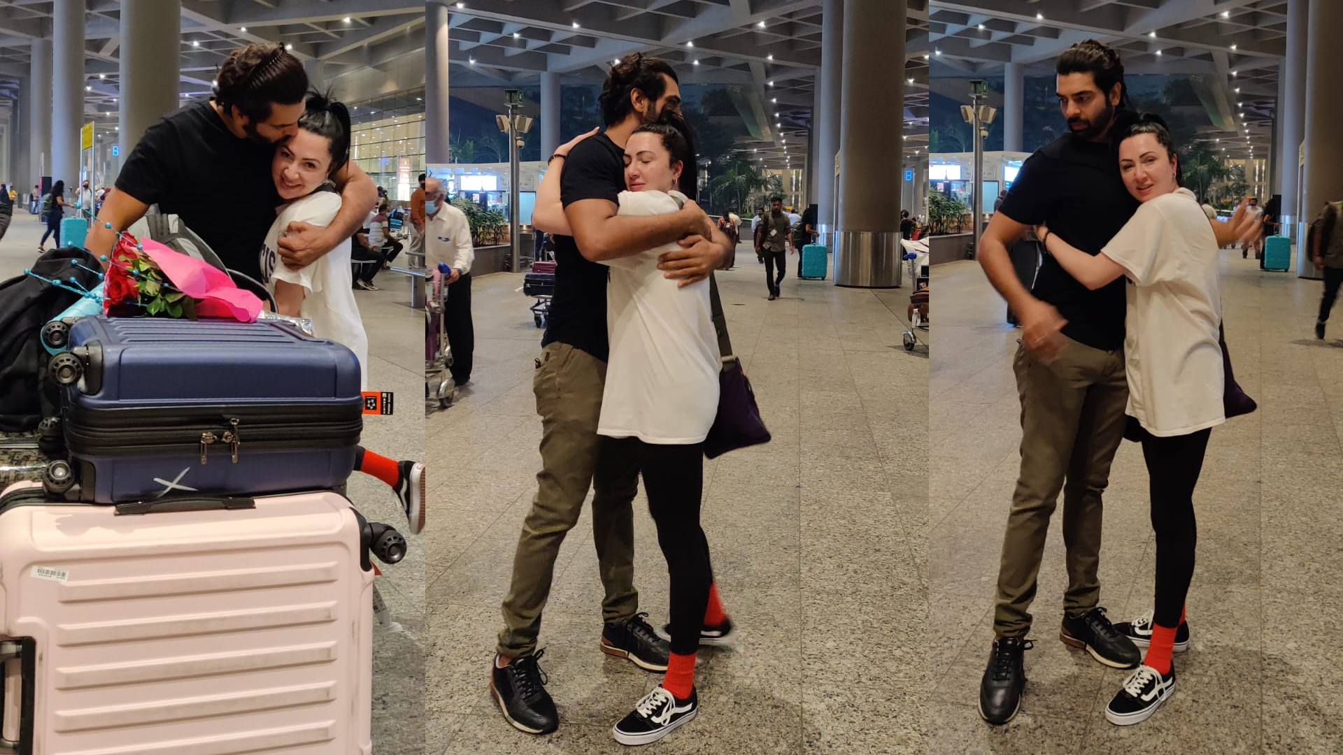 Vipul Roy’s fiance Melis Atici arrives in Mumbai for their wedding!