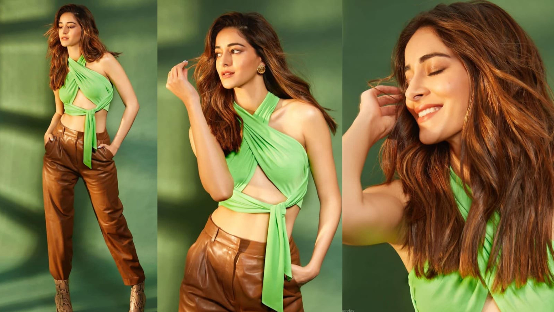 Ananya Panday sets internet on fire in bralette and leather pants for Gehraiyaan promotions