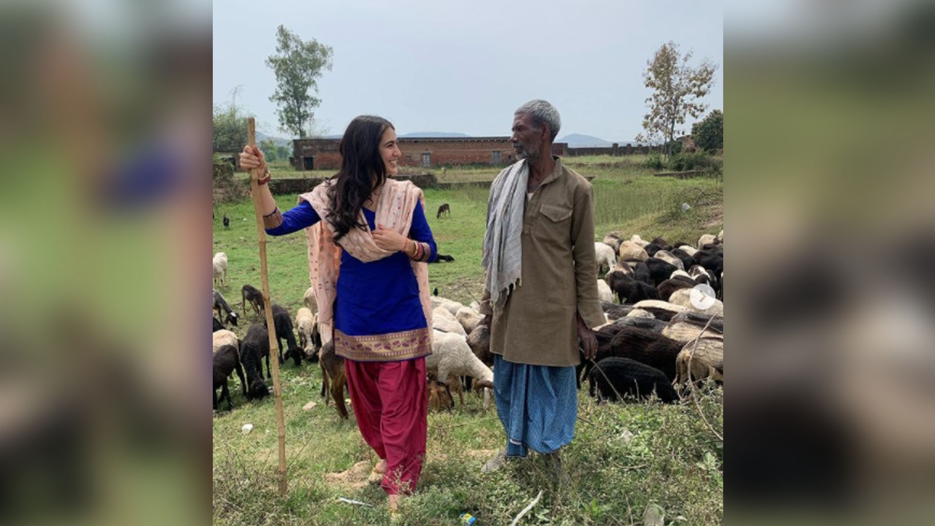 Sara Ali Khan shares BTS images from the sets of ‘Atrangi Re’ from Uttar Pradesh; her hilarious rhymes wins hearts