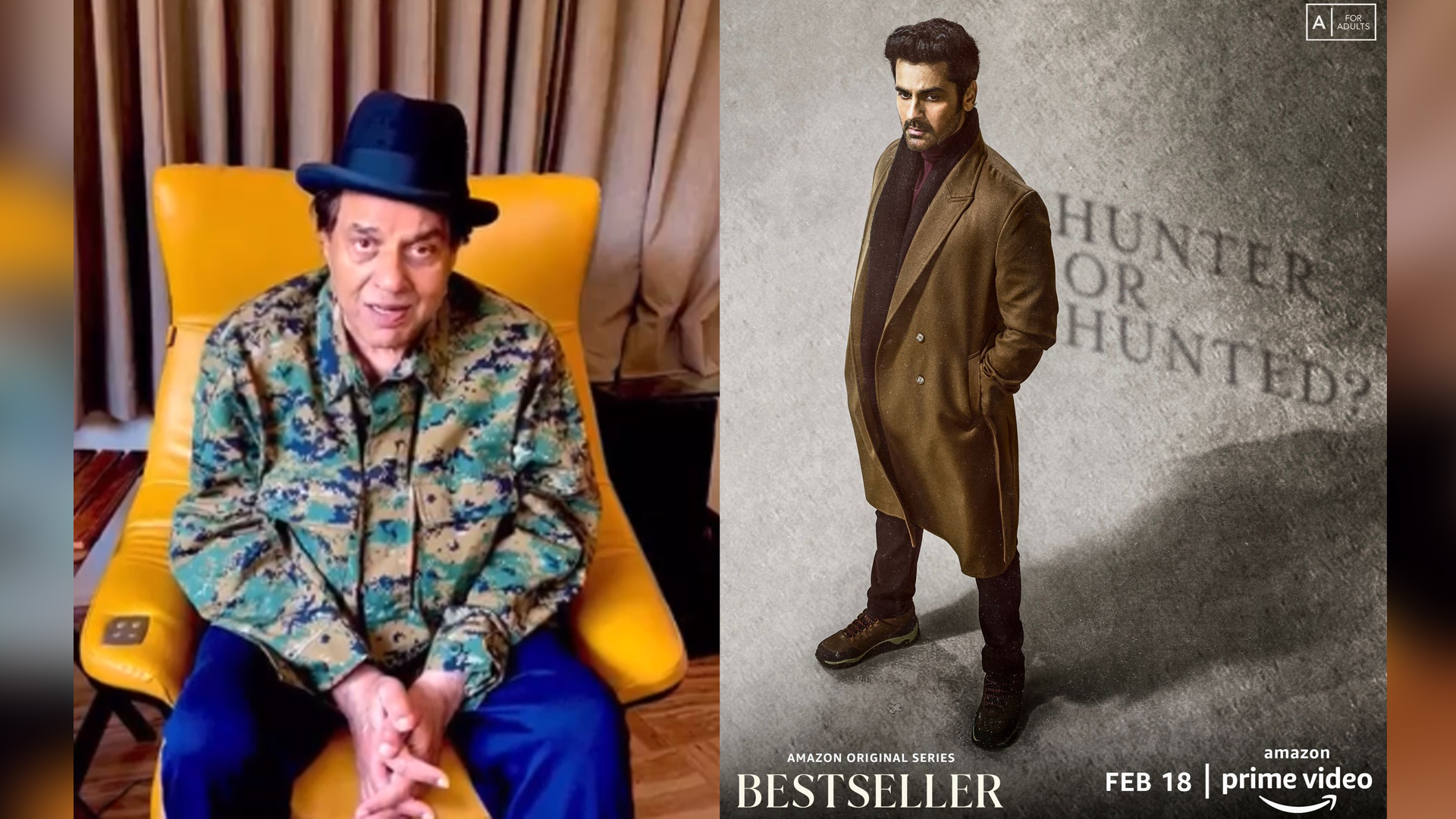 Legendary actor Dharmendra sends his best wishes to Arjan Bajwa for his upcoming series ‘Bestseller’