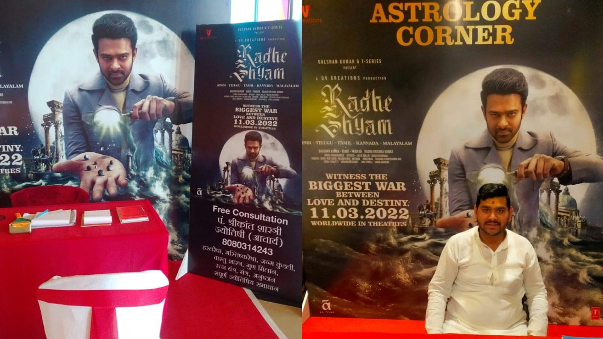 As Prabhas turns palmist in Radhe Shyam cinema halls all over India get free astrologer for the audience