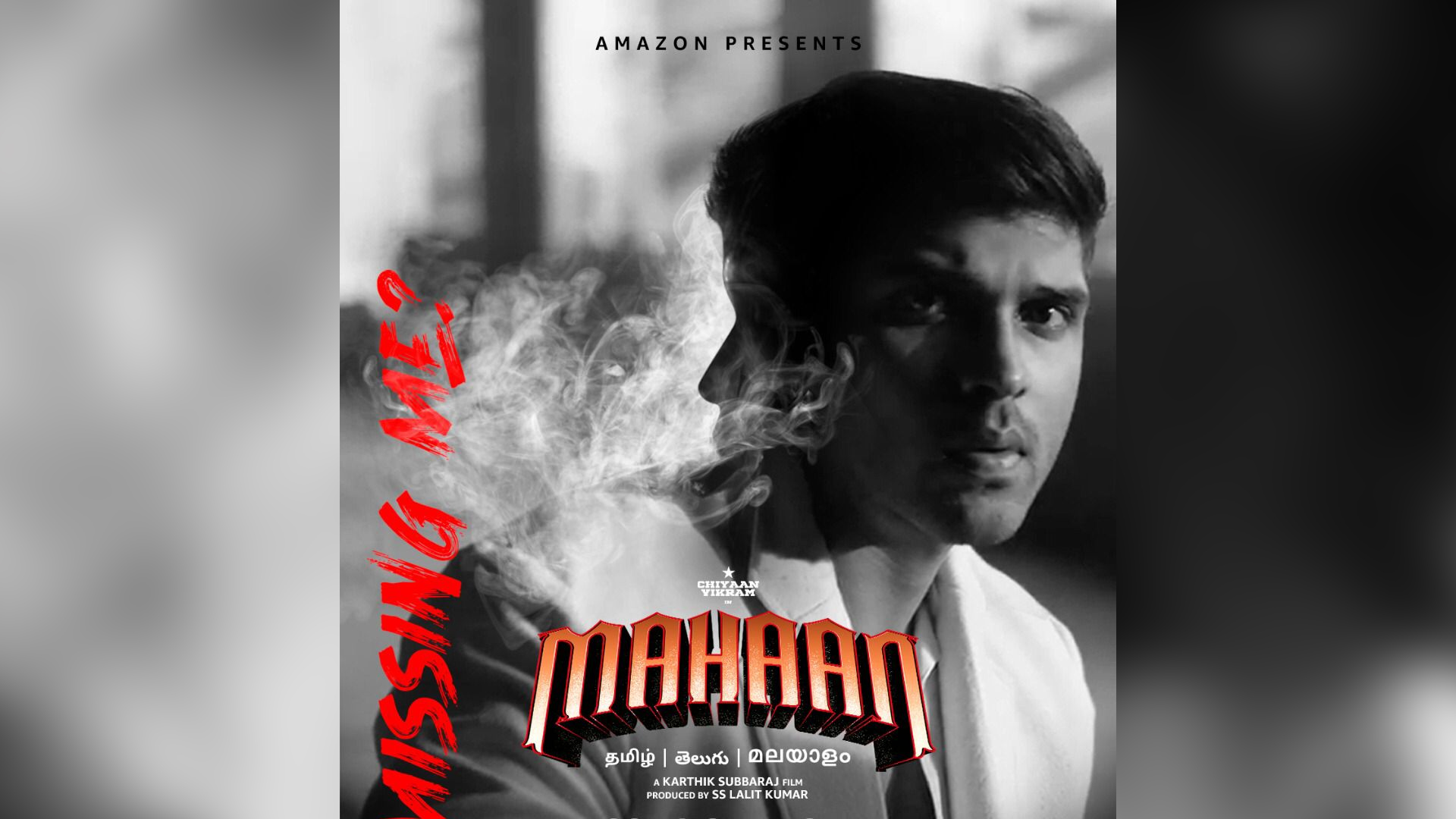 Dhruv Vikram dons the hat of a singer and rapper for the first time ever, with the single “Missing Me?”, from upcoming action-thriller Mahaan