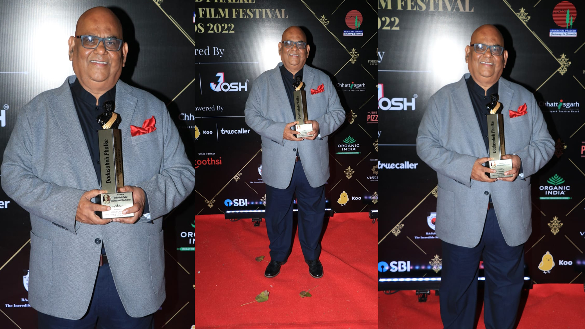 Satish Kaushik thanks Pankaj Tripathi and Salman Khan for his Best Supporting Actor Win for Kaagaz at the Dadasaheb Phalke International Film Festival Awards 2022