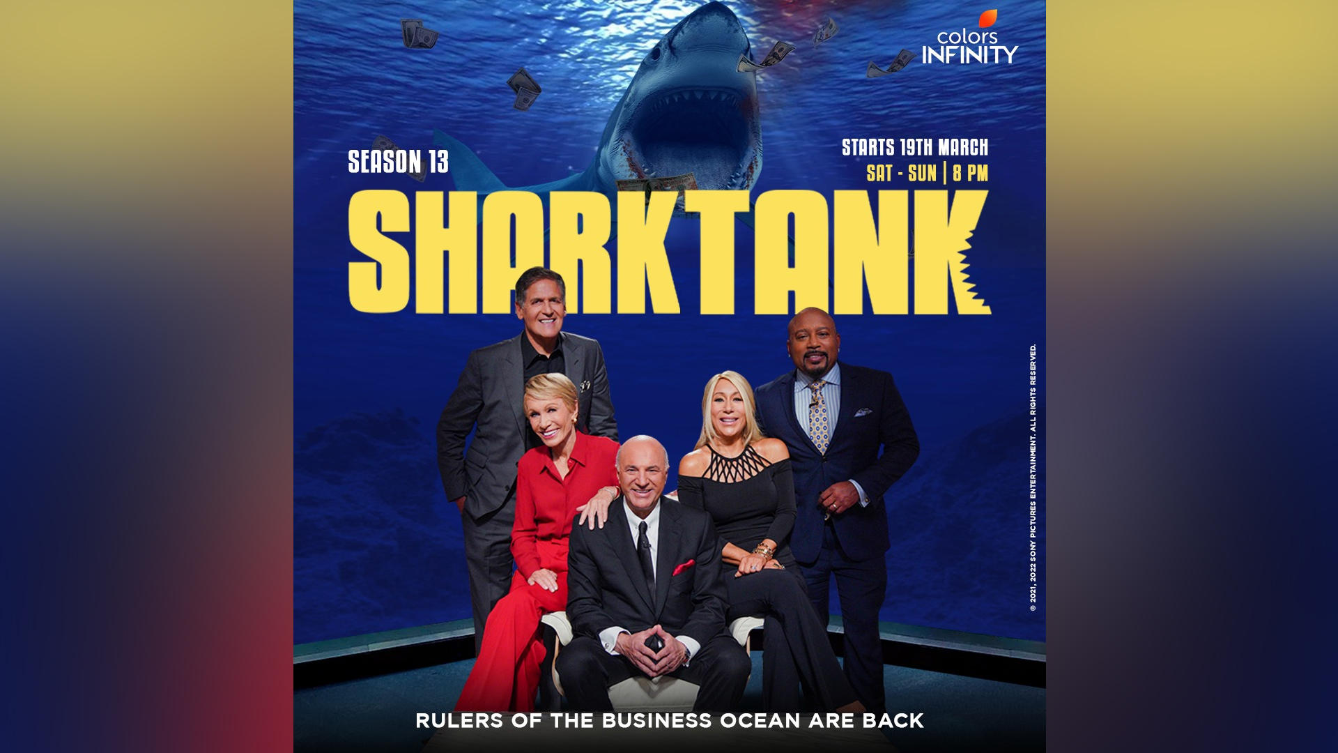 American Business Reality TV Series Shark Tank all set to premiere its Season 13 on Colors Infinity