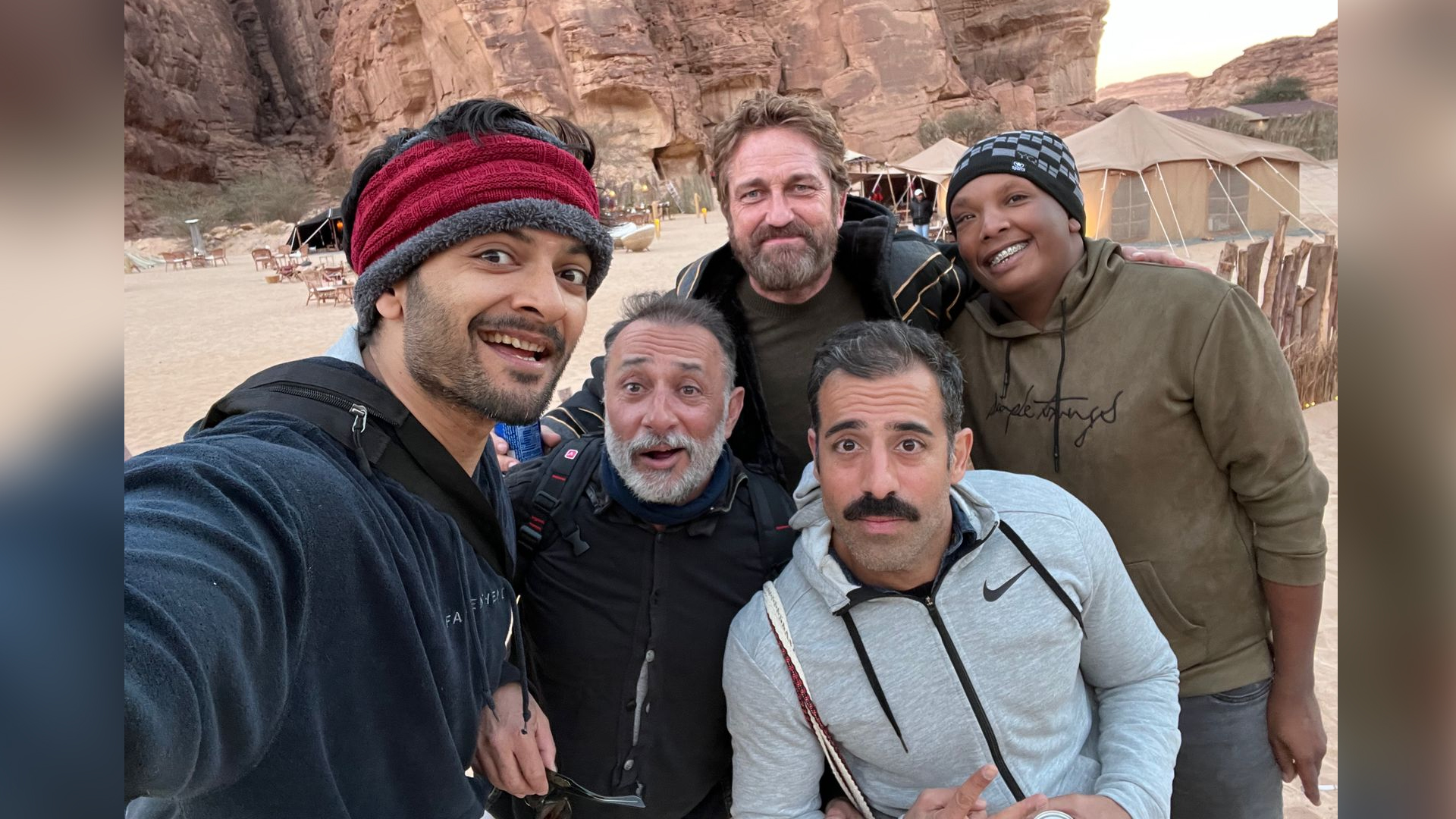 Exclusive Images: Ali Fazal shares candid images with co-star Gerard Butler from the sets of ‘Kandahar’