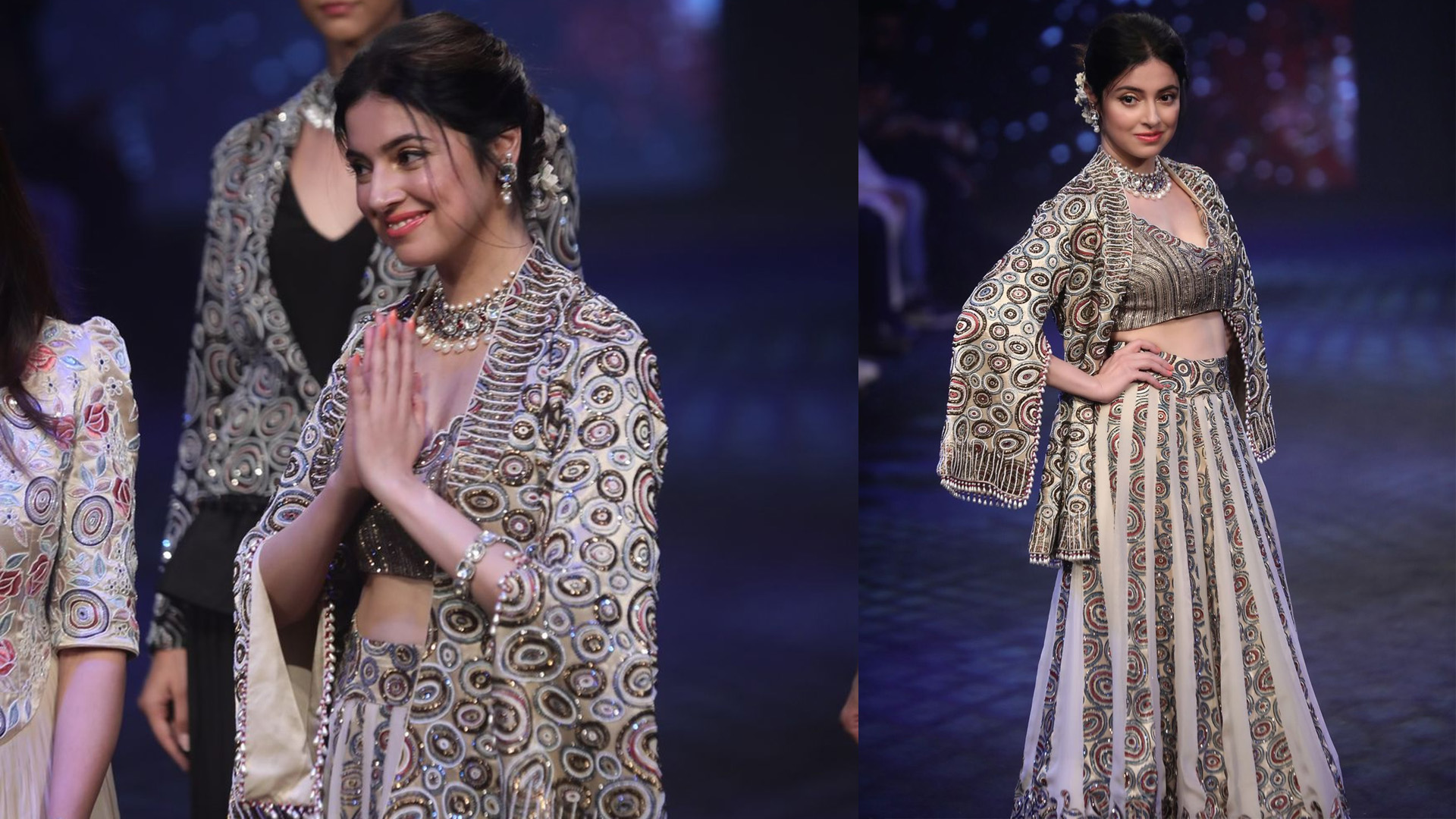 Divya Khosla Kumar slays as the showstopper at Lakme Fashion Week 2022.