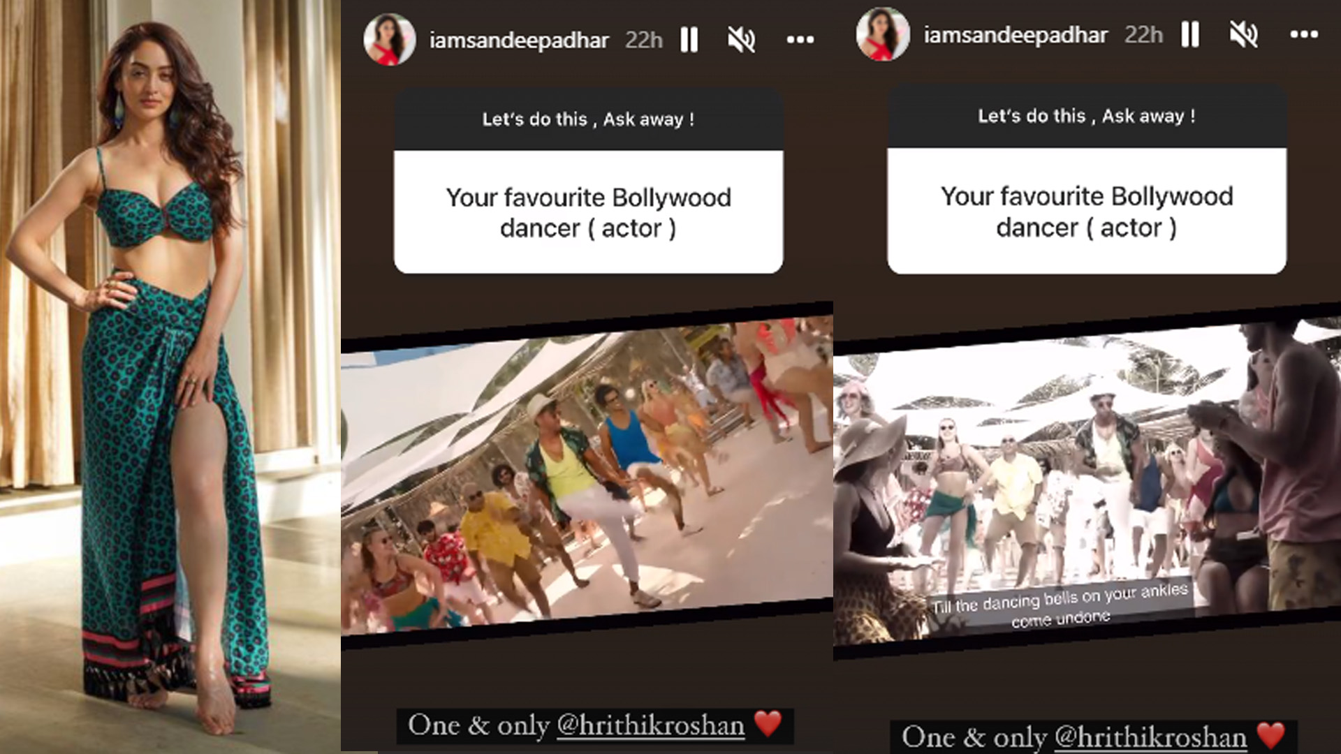 Sandeepa Dhar reveals her fondness for her favourite Hrithik Roshan in an Instagram chat