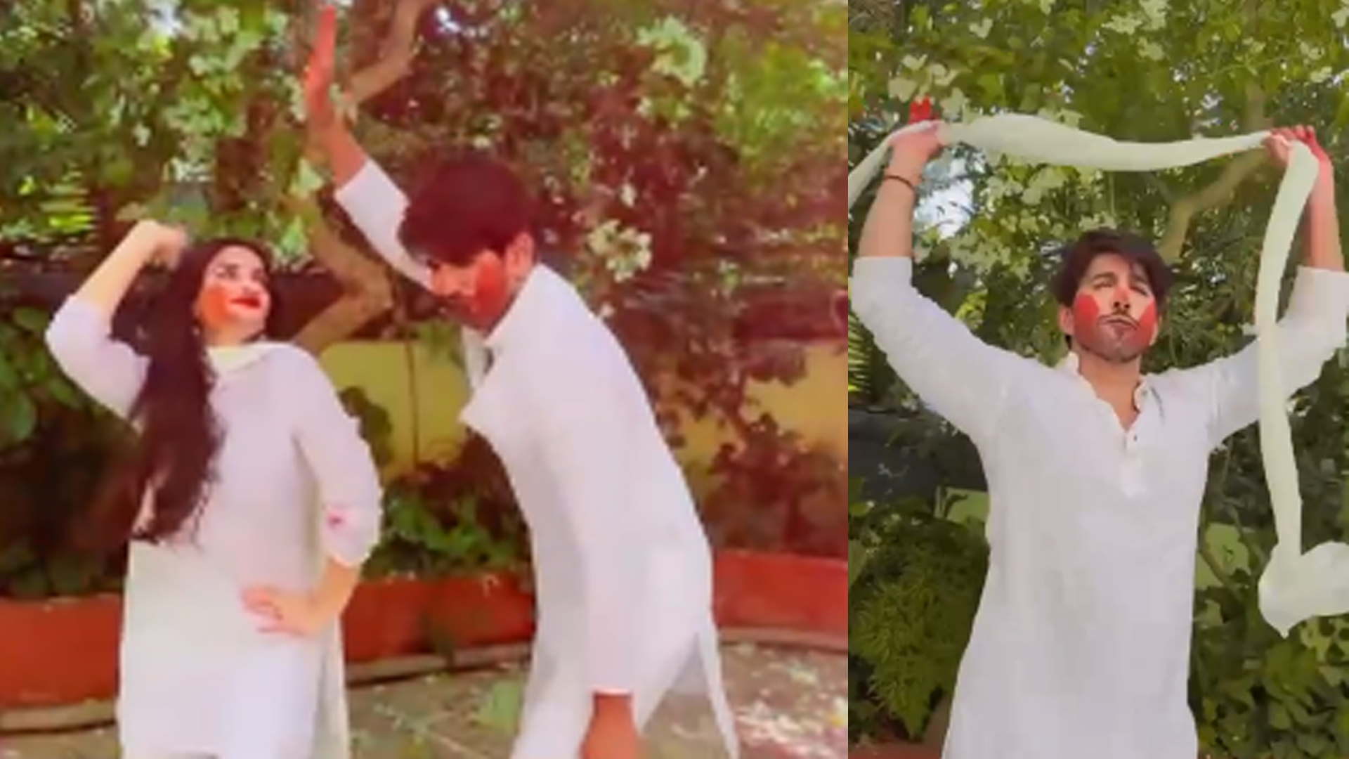 Vishal Kotian and Payal Vijay Shetty reminding us of superstar Amitabh Bachchan and Rekha’s rang barse moments, this Holi! Check it out.