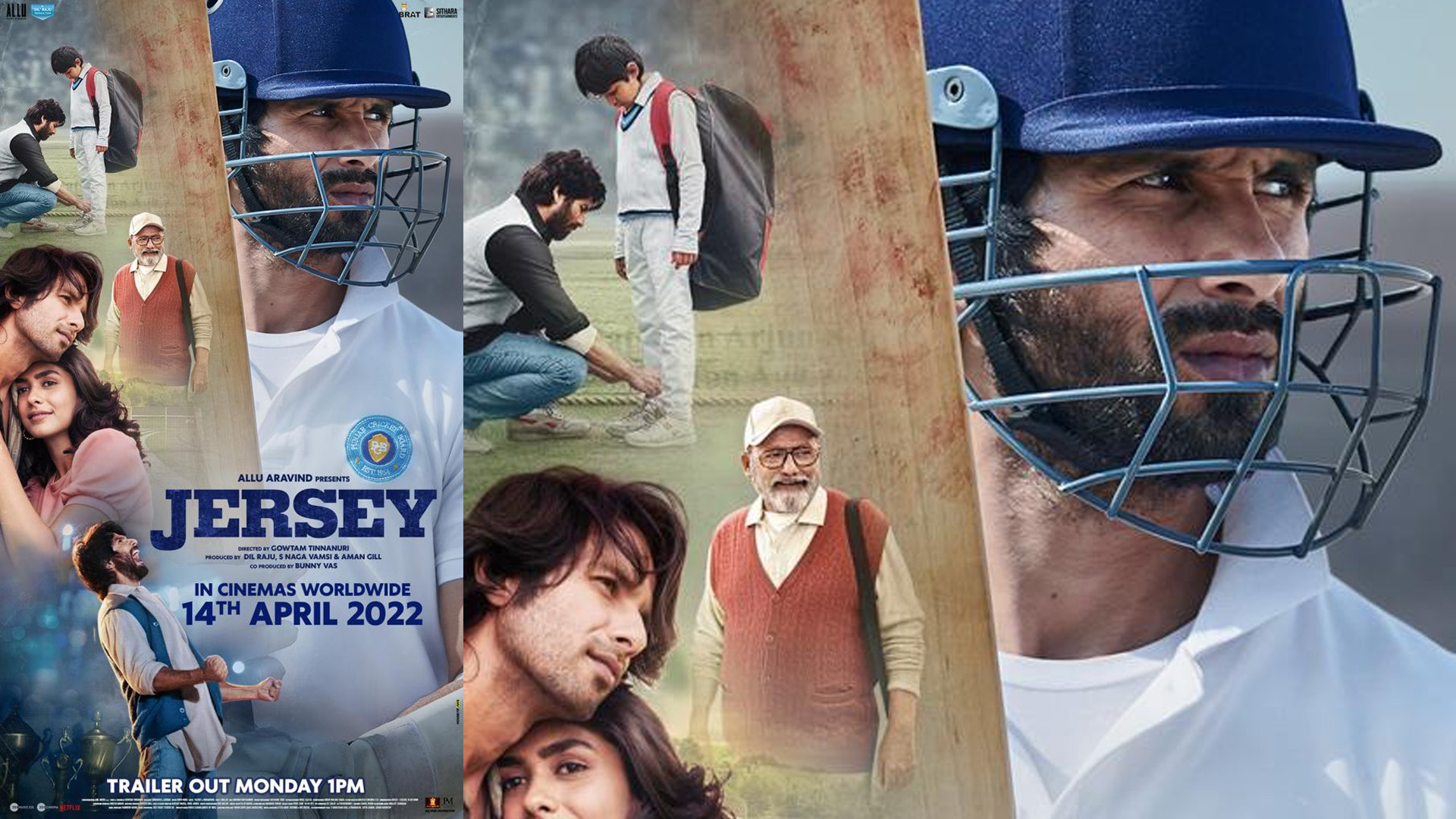 Jersey’s new poster unveiled today; showcases superstar Shahid Kapoor’s various shades in the film