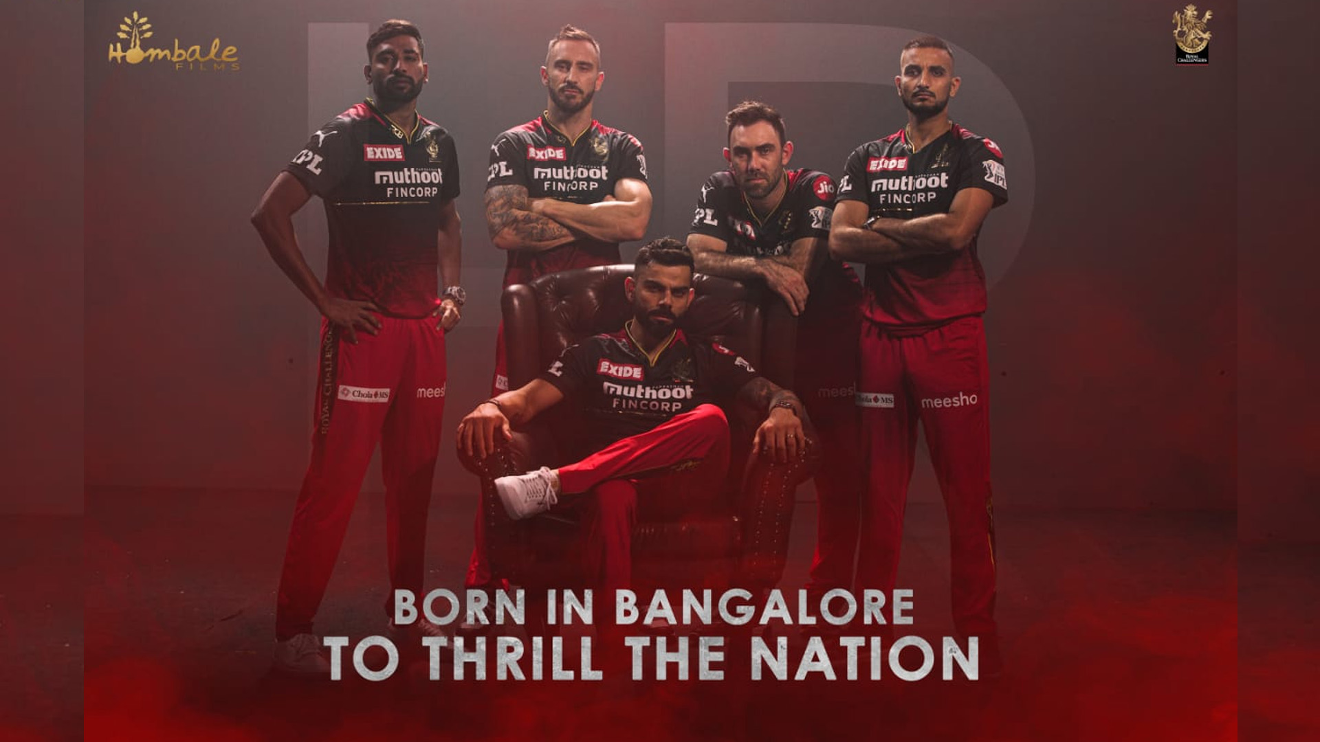 Hombale Films and Royal Challengers Bangalore come together to create a perfect blend of sport and film entertainment