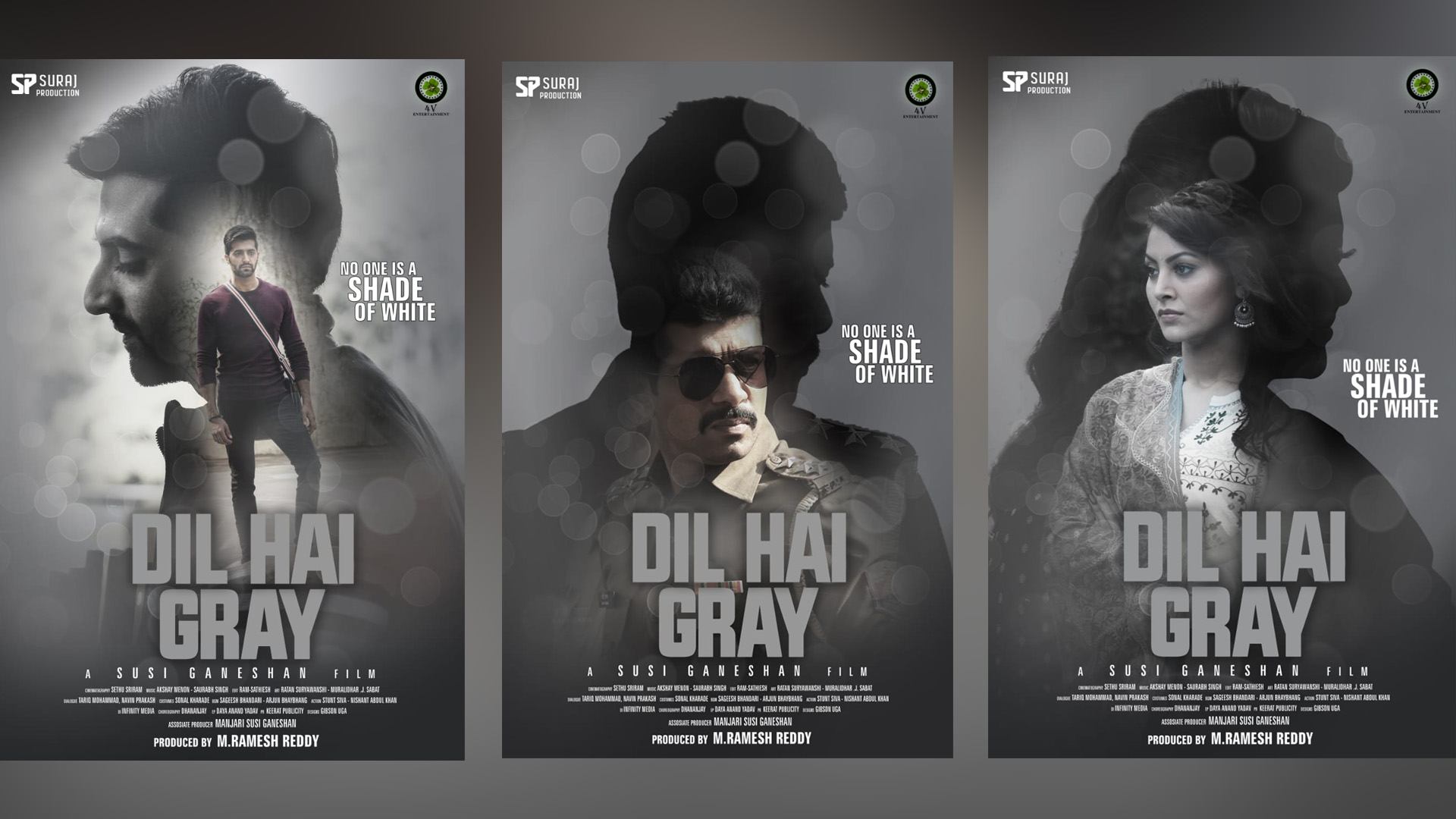 Dil Hai Gray character posters add an intrigue around Vineet, Akshay and Urvashi starrer