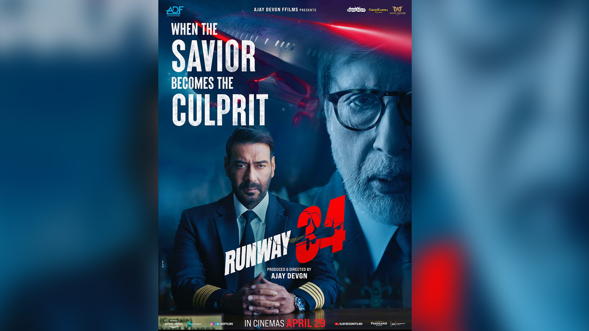 Here is the brand new poster of Ajay Devgn’s much awaited film Runway 34