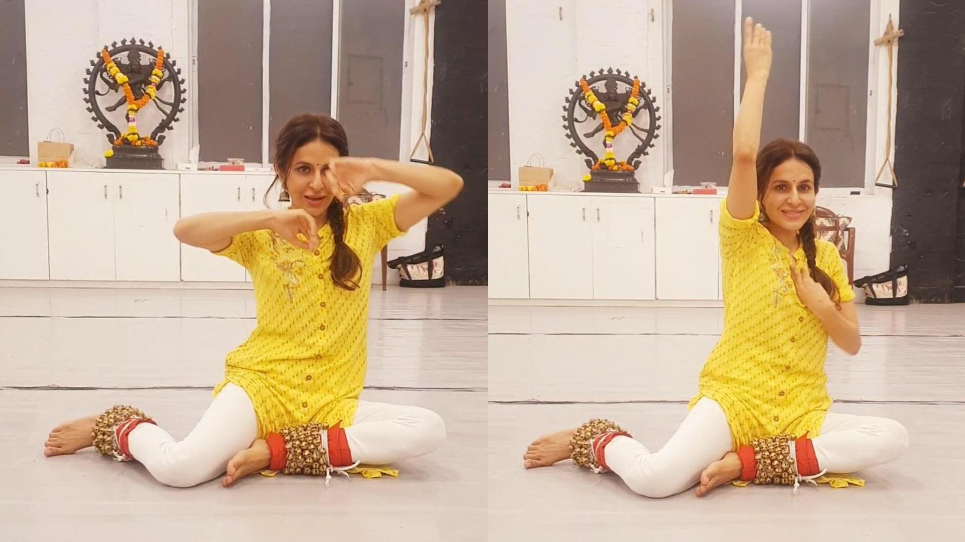 Roop Durgapal trains in Kathak a dance form she has highly enjoyed