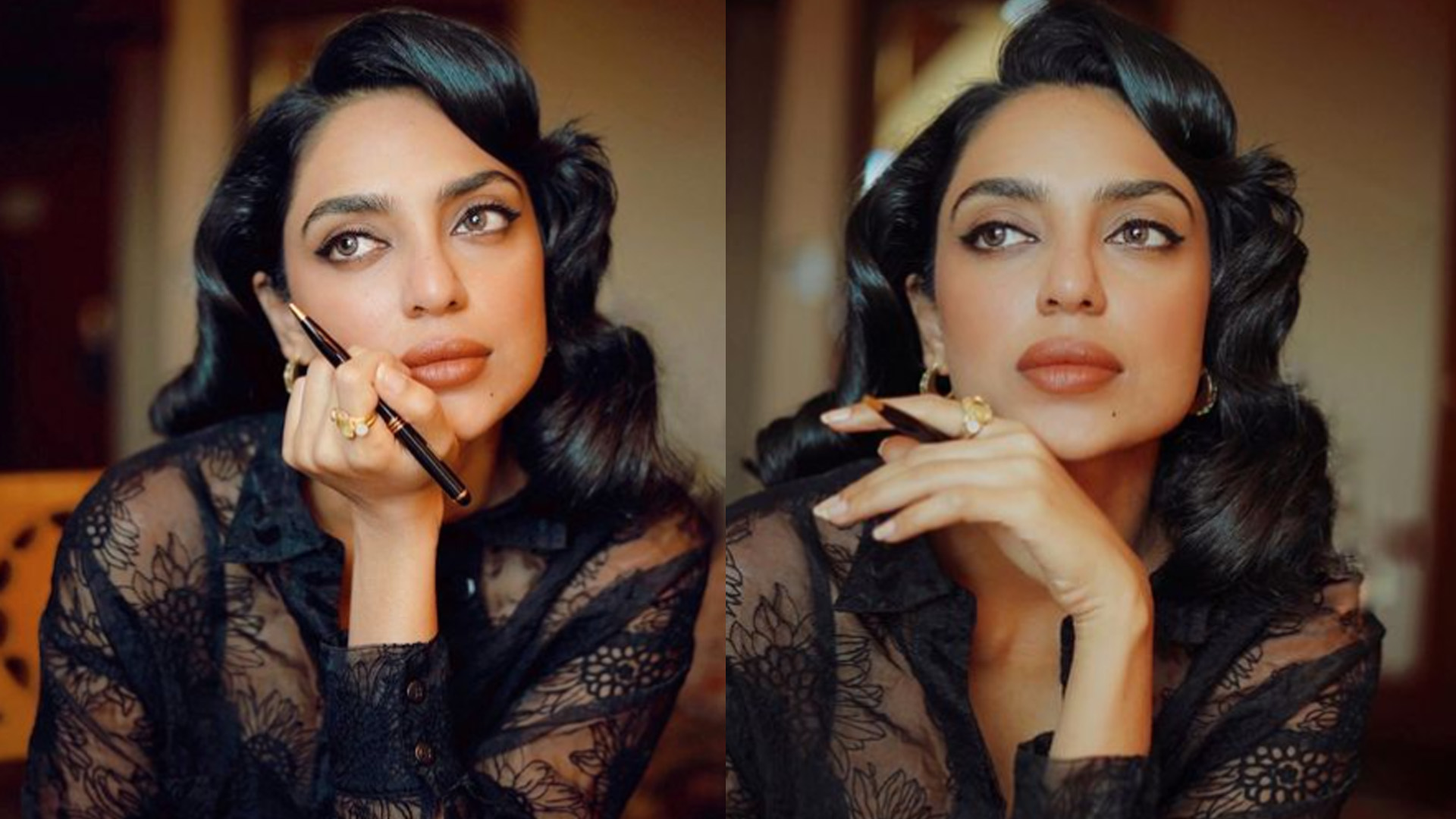 Shobhita Dhulipala explores the royalness of her beauty in this black attire